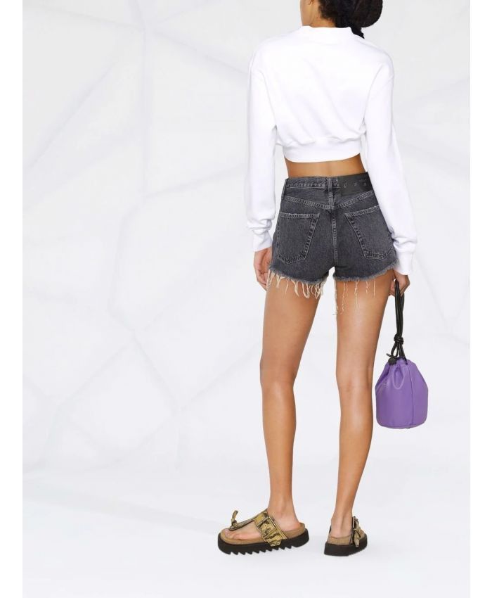 Off-White o1gr1nt1124 Corporate Short in Dark Grey Size 29" - 4 Thumbnail