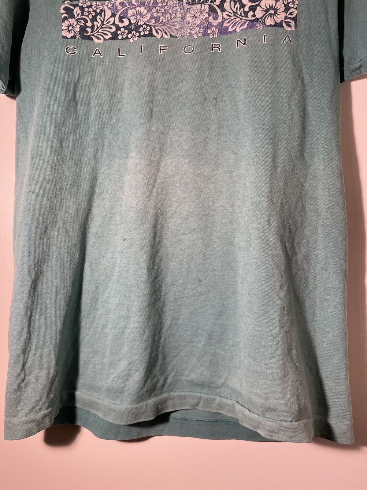 Vintage 90’s VTG Vintage California Flower Floral Retro Tee Shirt Size US L / EU 52-54 / 3 - 4 Thumbnail