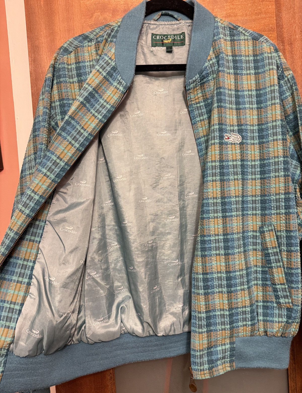 Other Crocodile International Men’s Vintage Plaid Bomber Jacket Size US L / EU 52-54 / 3 - 8 Thumbnail