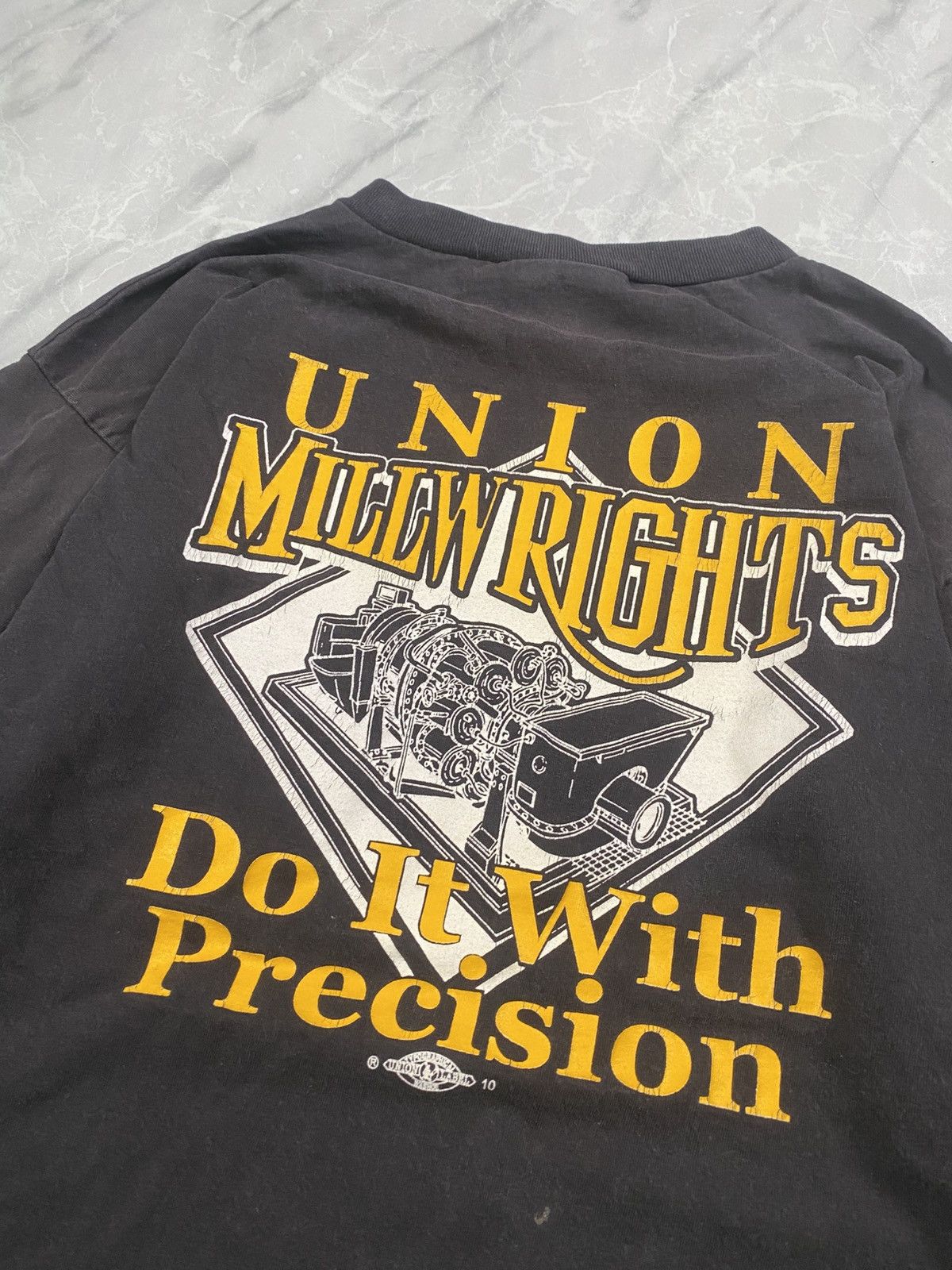 Other Vintage 00s Union Millw Rights Co Distressed Longsleeve Size US L / EU 52-54 / 3 - 2 Thumbnail