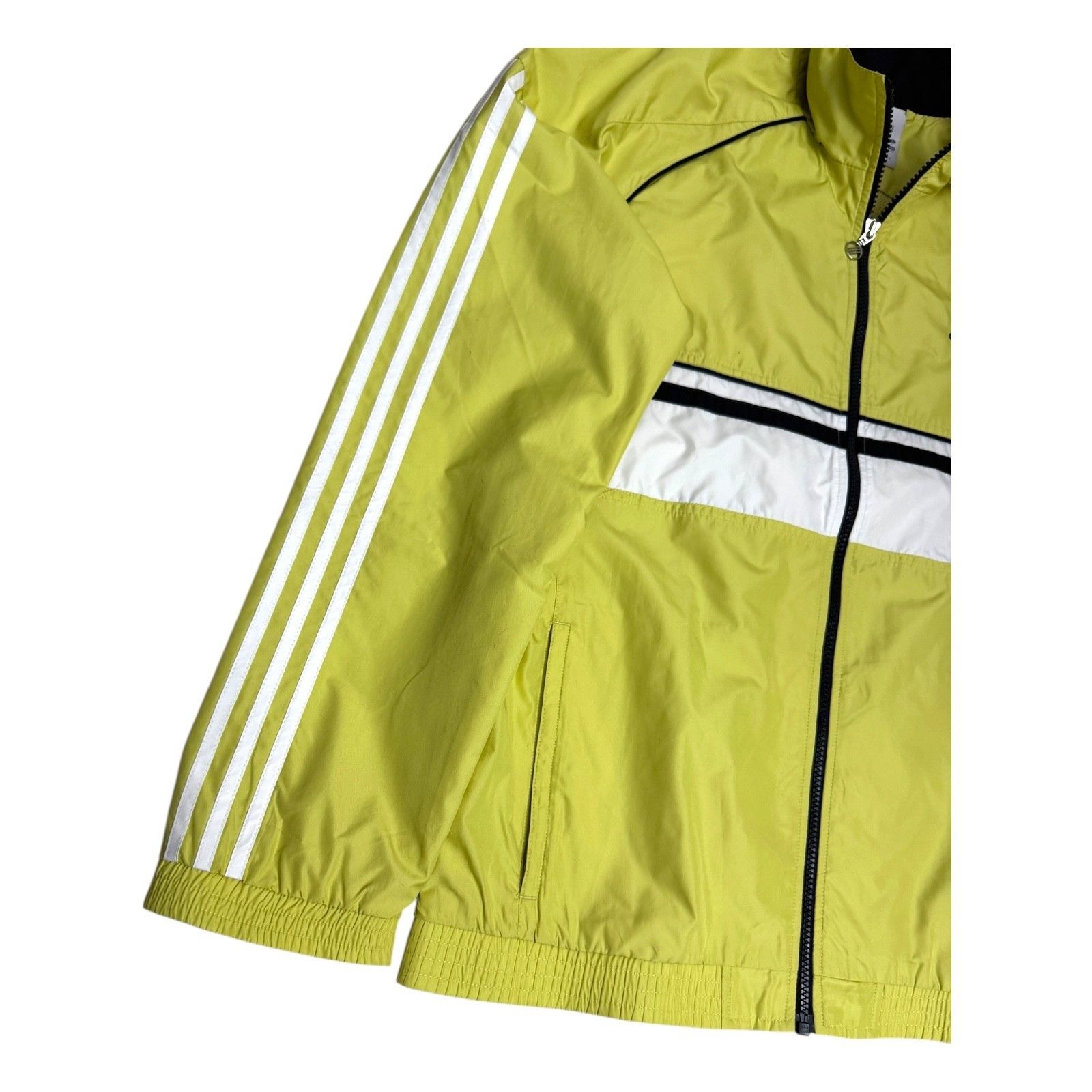 Adidas ADIDAS Vintage Y2K 2000s Neon Windbreaker Jacket Medium Size M / US 6-8 / IT 42-44 - 5 Thumbnail