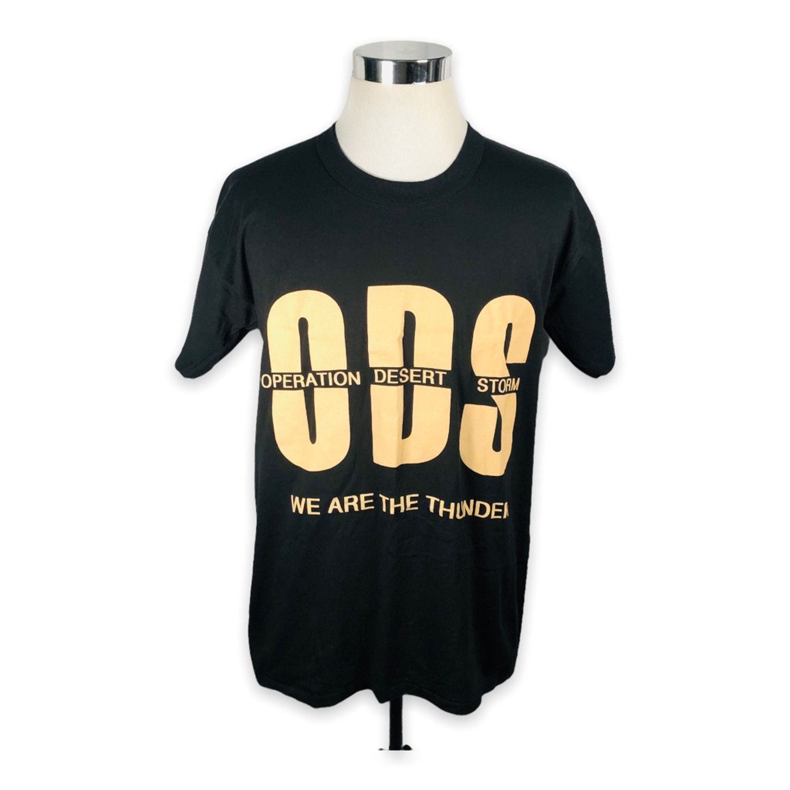 The Unbranded Brand Vintage ODS Operation Desert Storm T-Shirt Black USA XL Tee Size US XL / EU 56 / 4 - 1 Thumbnail