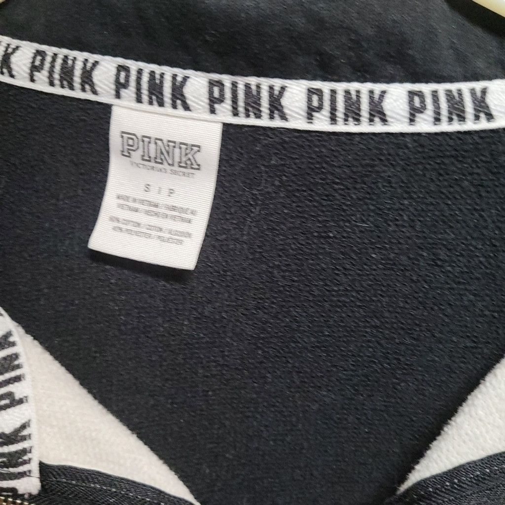 Pink PINK VS,, collared sweatshirt, 1/4zip, no pockets, nwot, S Size XS / US 0-2 / IT 36-38 - 2 Thumbnail