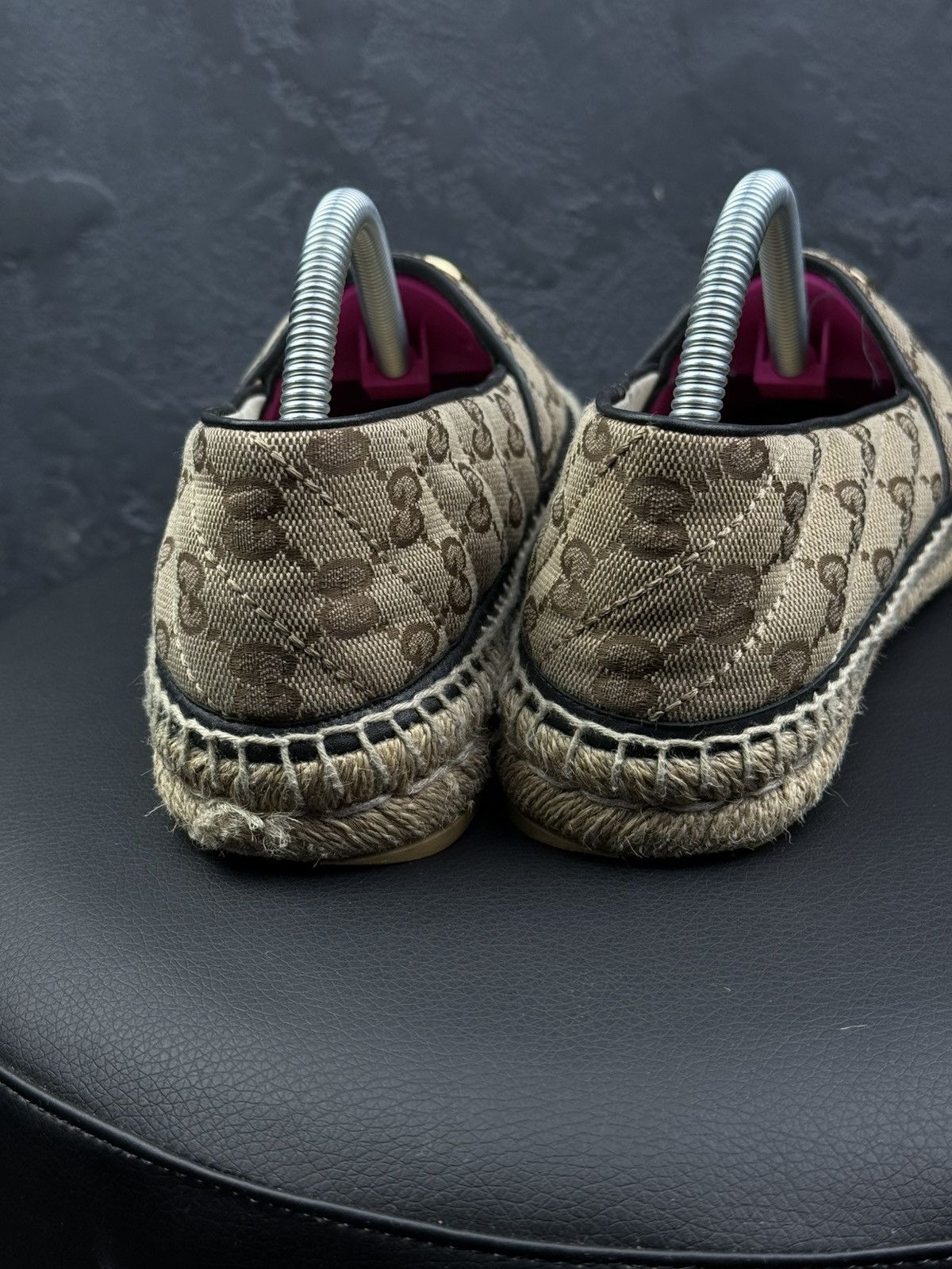 Gucci Gucci GG Supreme Canvas Monogram Espadrille Flats Slip Ons Size US 6 / IT 36 - 10 Thumbnail