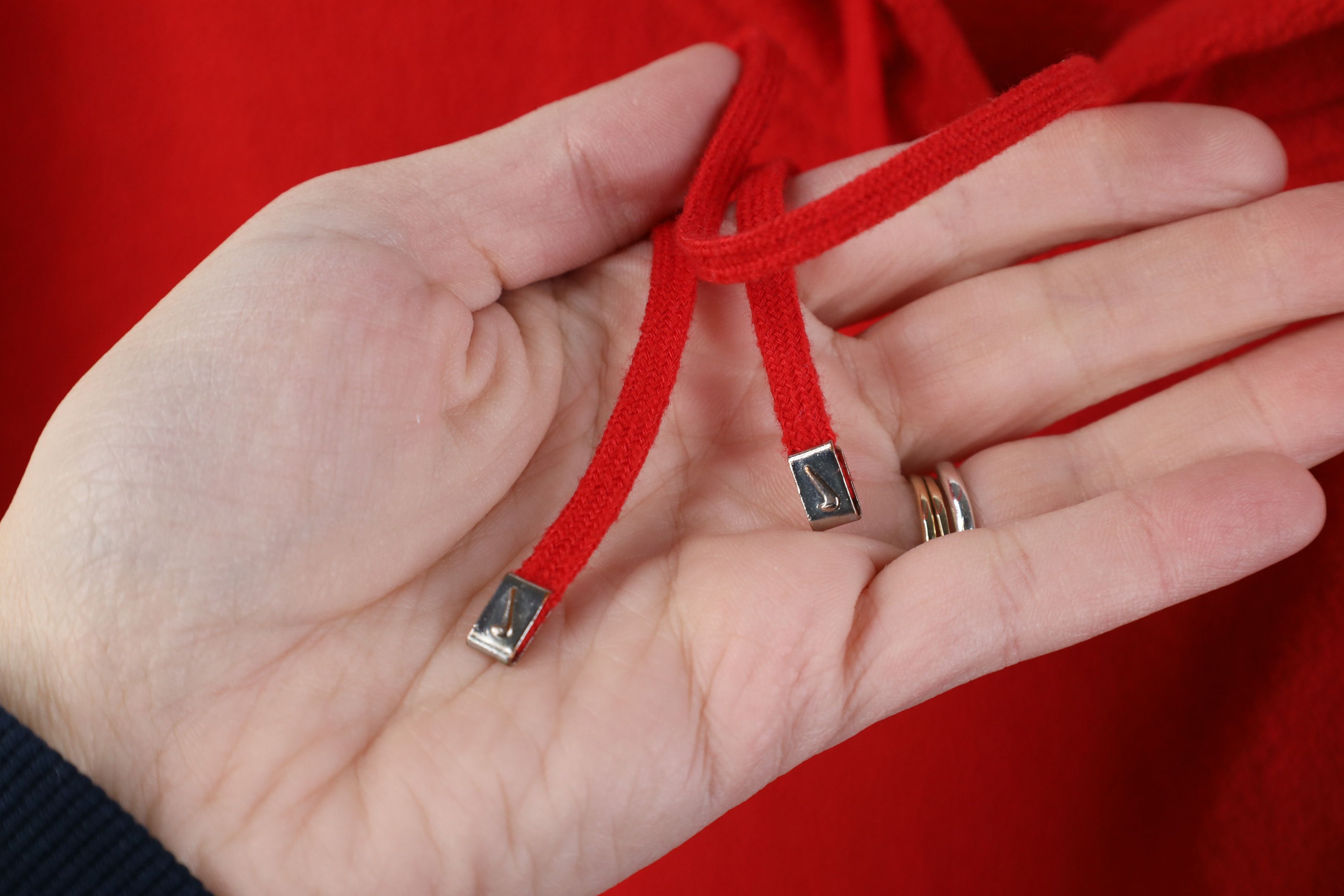 Nike Vintage Y2K Nike Mini Swoosh Fleece Hoodie Sweatshirt Red Size US S / EU 44-46 / 1 - 5 Thumbnail