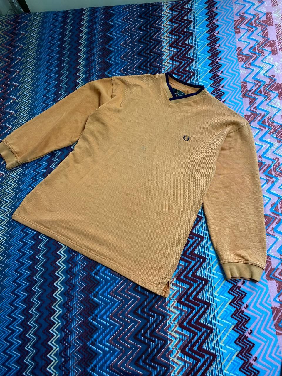 Fred Perry × Vintage Mens Vintage Fred Perry Sweatshirt rare streetwear basic Size US M / EU 48-50 / 2 - 14 Thumbnail