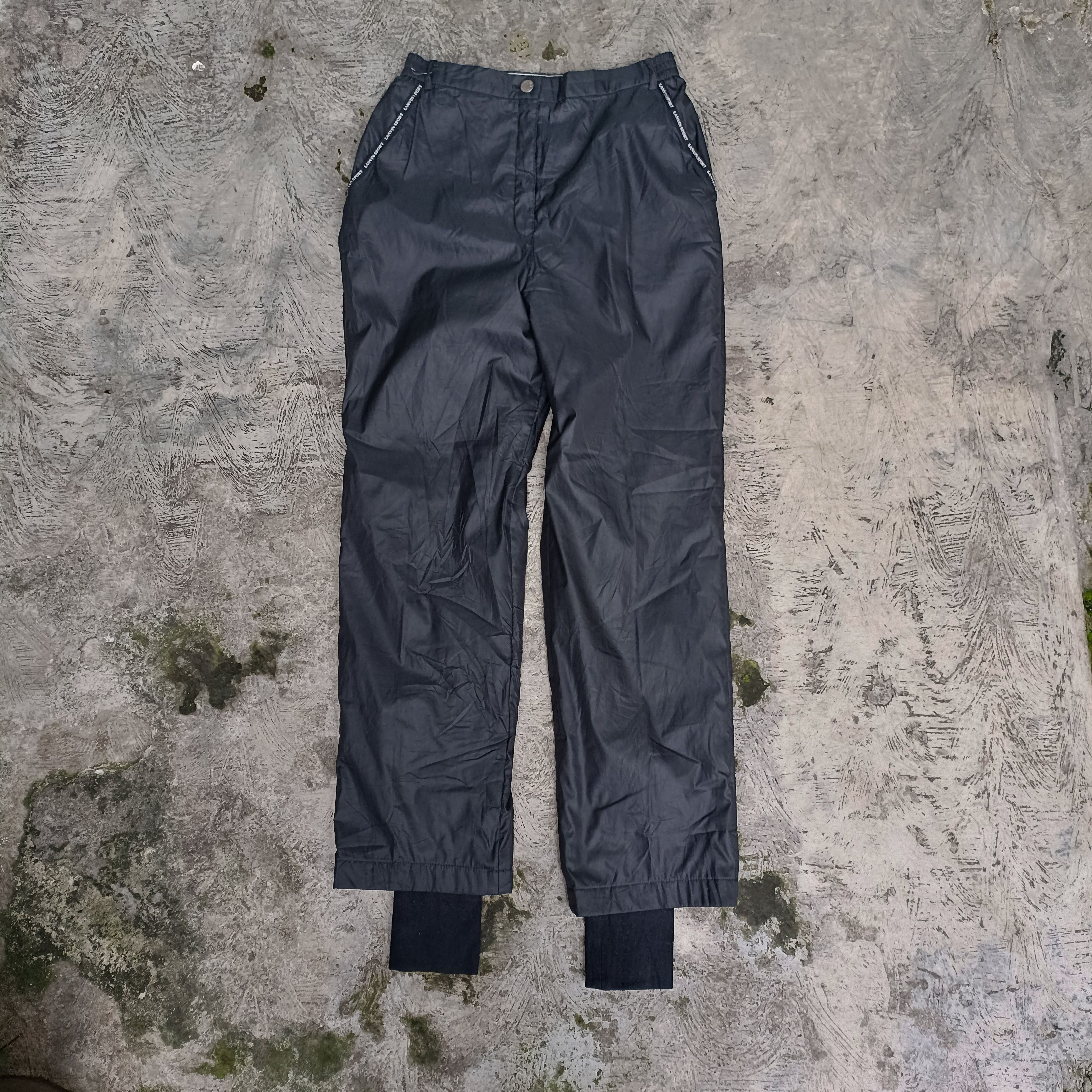 Vintage Lanvin Sport AW Nylon Pants With Rib