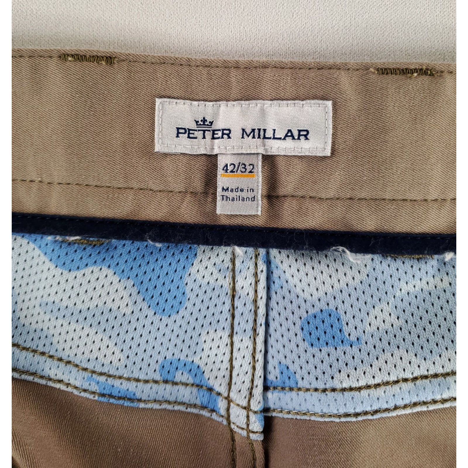 Peter Millar Peter Millar Pants Chino Brown 43x32 Regular Mens 42x32 EB66 Performance Brown Size US 43 - 5 Thumbnail