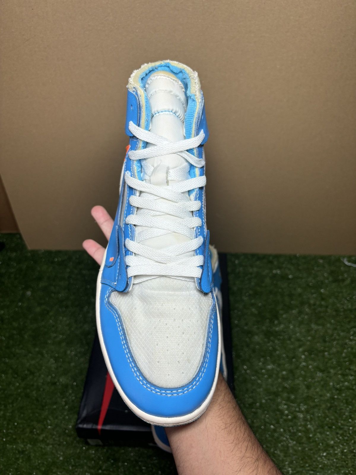 Jordan Brand × Off-White Jordan 1 offwhite University blue Size US 11 / EU 44 - 6 Thumbnail