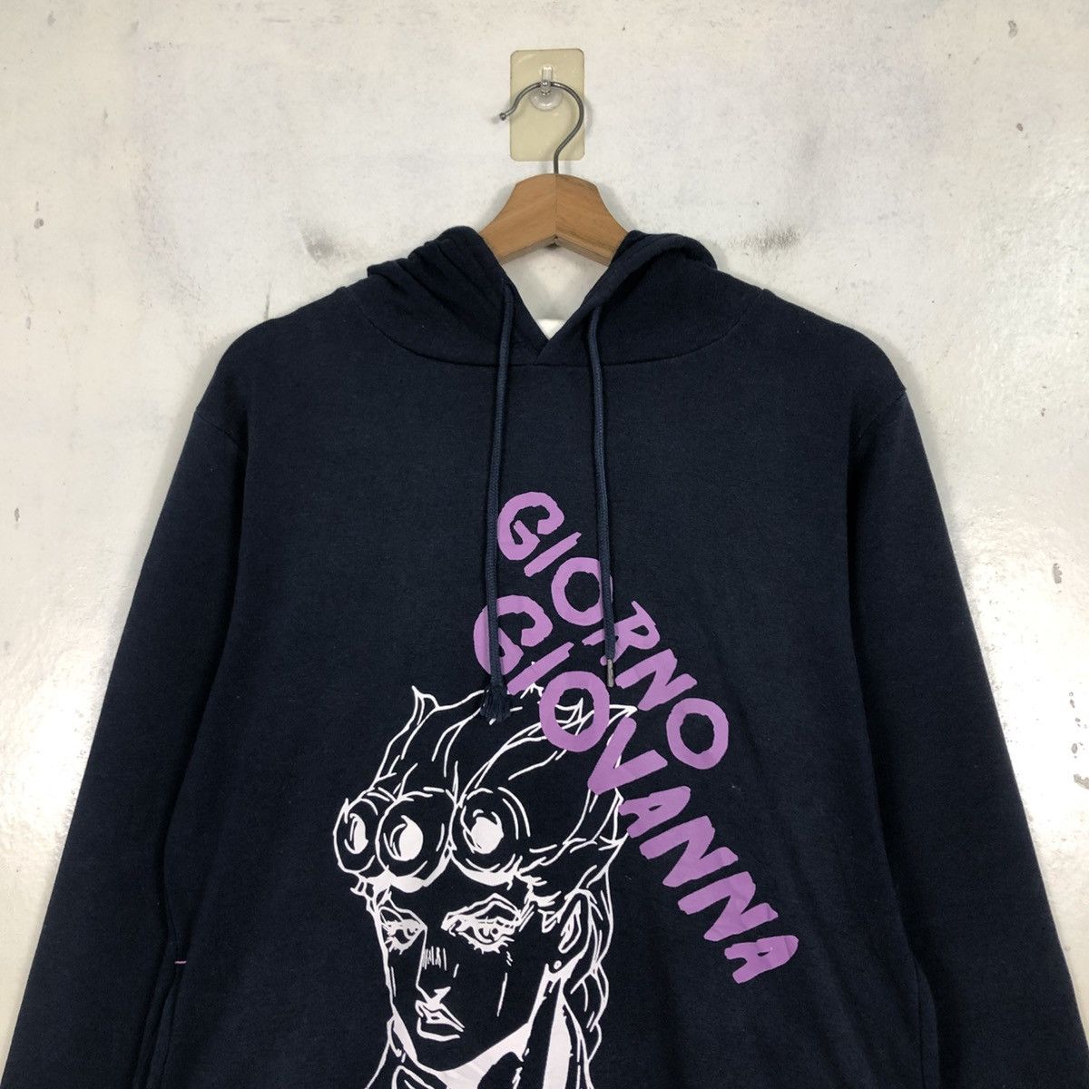 Japanese Brand 📌Vintage Hoodie Pull Over Giorno Giovanna Big Logo Size US L / EU 52-54 / 3 - 15 Thumbnail