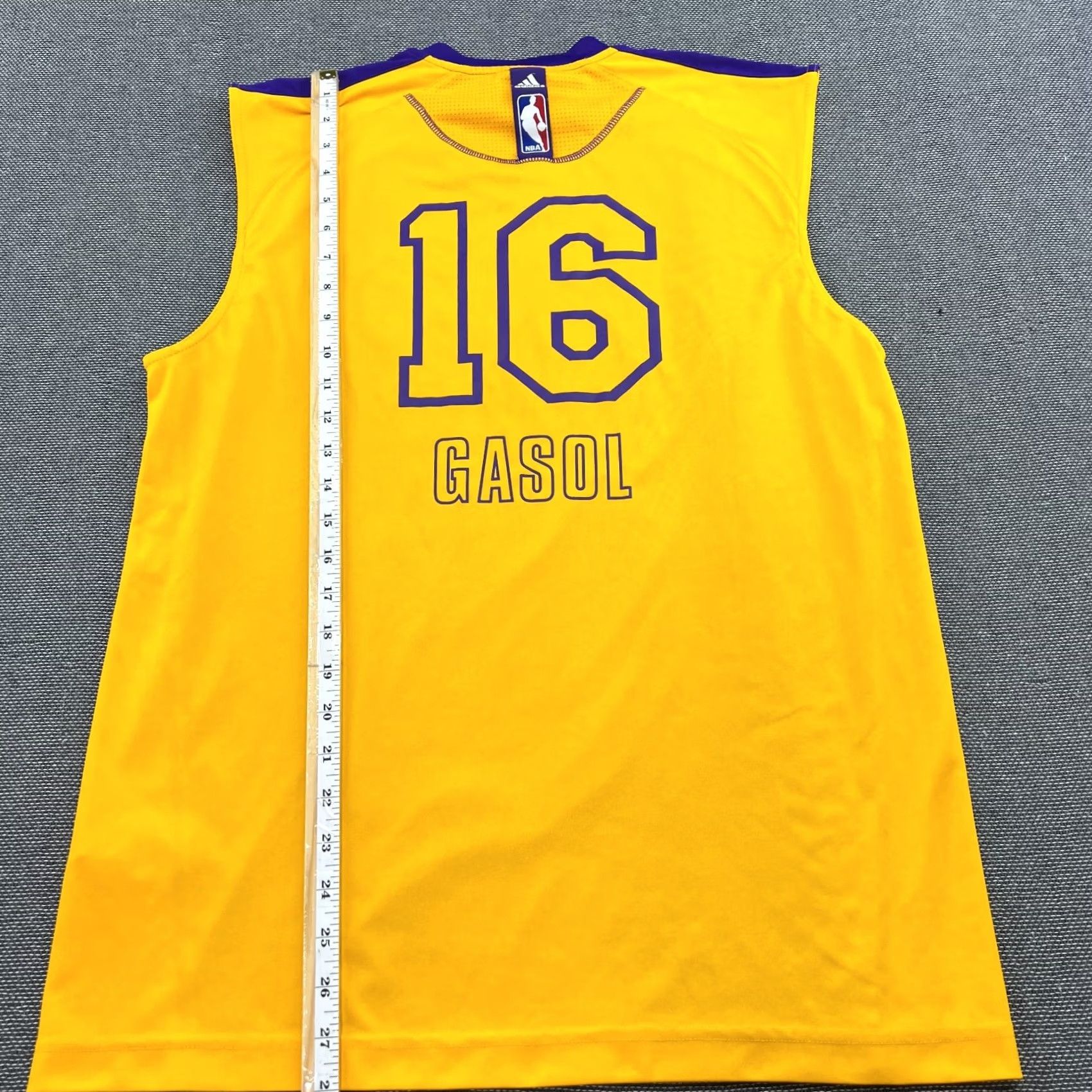 Adidas adidas Los Angeles Lakers Paul Gasol #16 Basketball Jersey Adult L Mens NBA T-Shirt Size US L / EU 52-54 / 3 - 6 Thumbnail