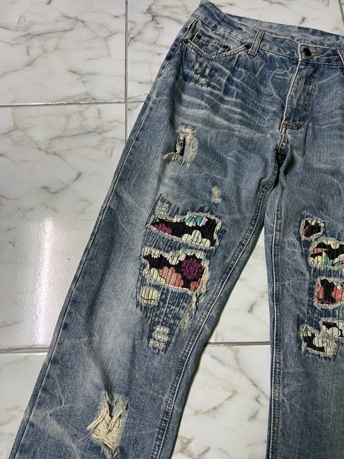 If Six Was Nine × Japanese Brand VINTAGE 90’S STYLE ART JAPAN DISTRESS JEAN Size US 31 - 5 Thumbnail