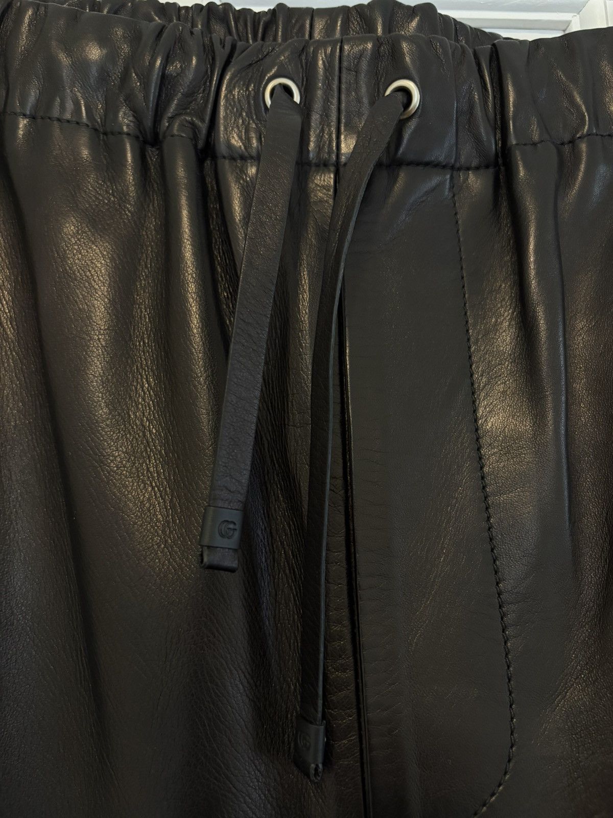 Gucci Gucci Leather Jogger Pants Size US 34 / EU 50 - 3 Thumbnail