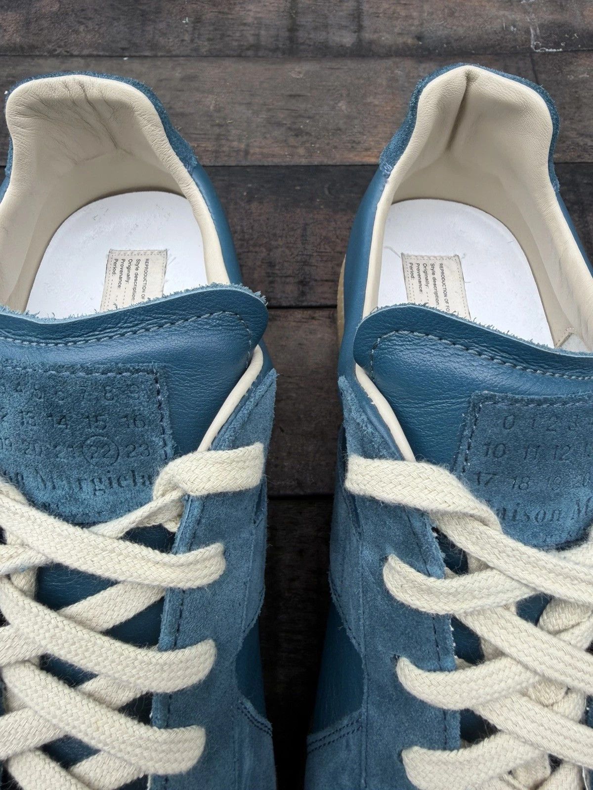 Maison Margiela Maison Margiela Replica GAT Blue 12 45 Low Tops Gum Size US 12 / EU 45 - 3 Thumbnail