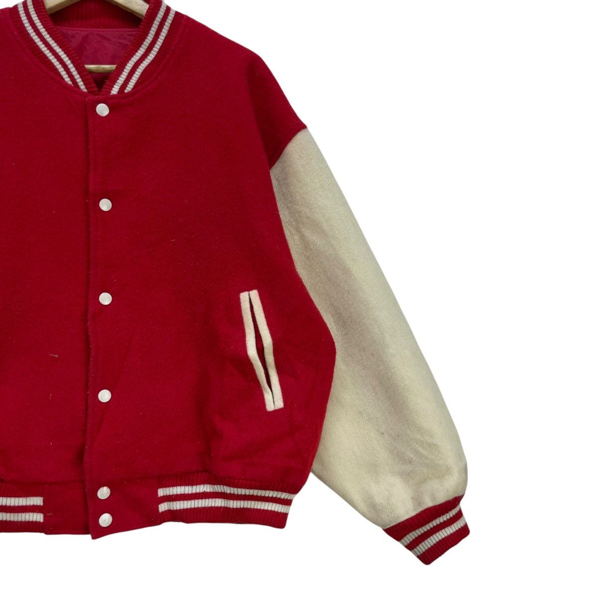 WWE × WWF Japanese Brand Varsity Jacket Size US M / EU 48-50 / 2 - 5 Thumbnail