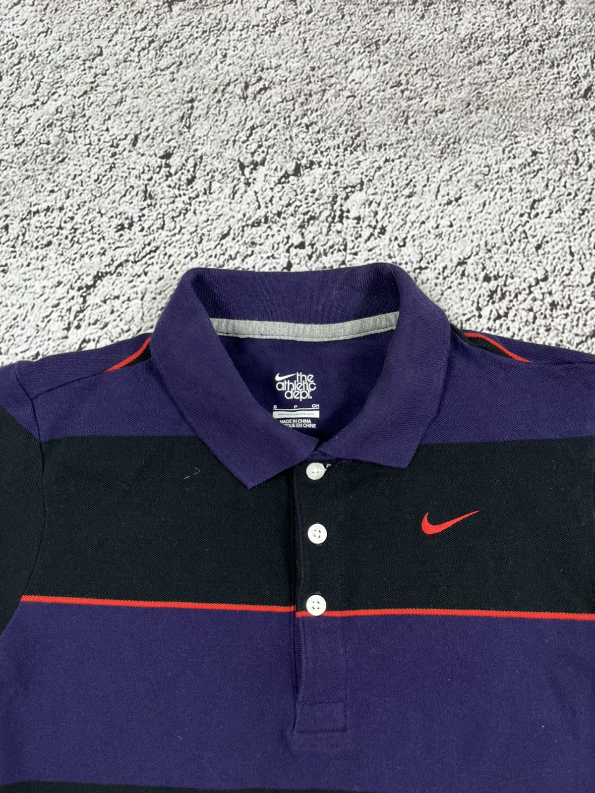 Nike Vintage Nike Y2K The Athletic Dept Polo Tees striped size S Size S / US 4 / IT 40 - 4 Thumbnail