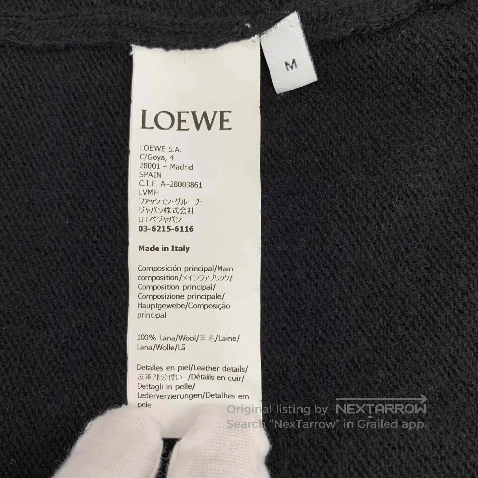 Loewe Loewe Black Irregular Hem Wool Sweater. Size M / US 6-8 / IT 42-44 - 7 Thumbnail