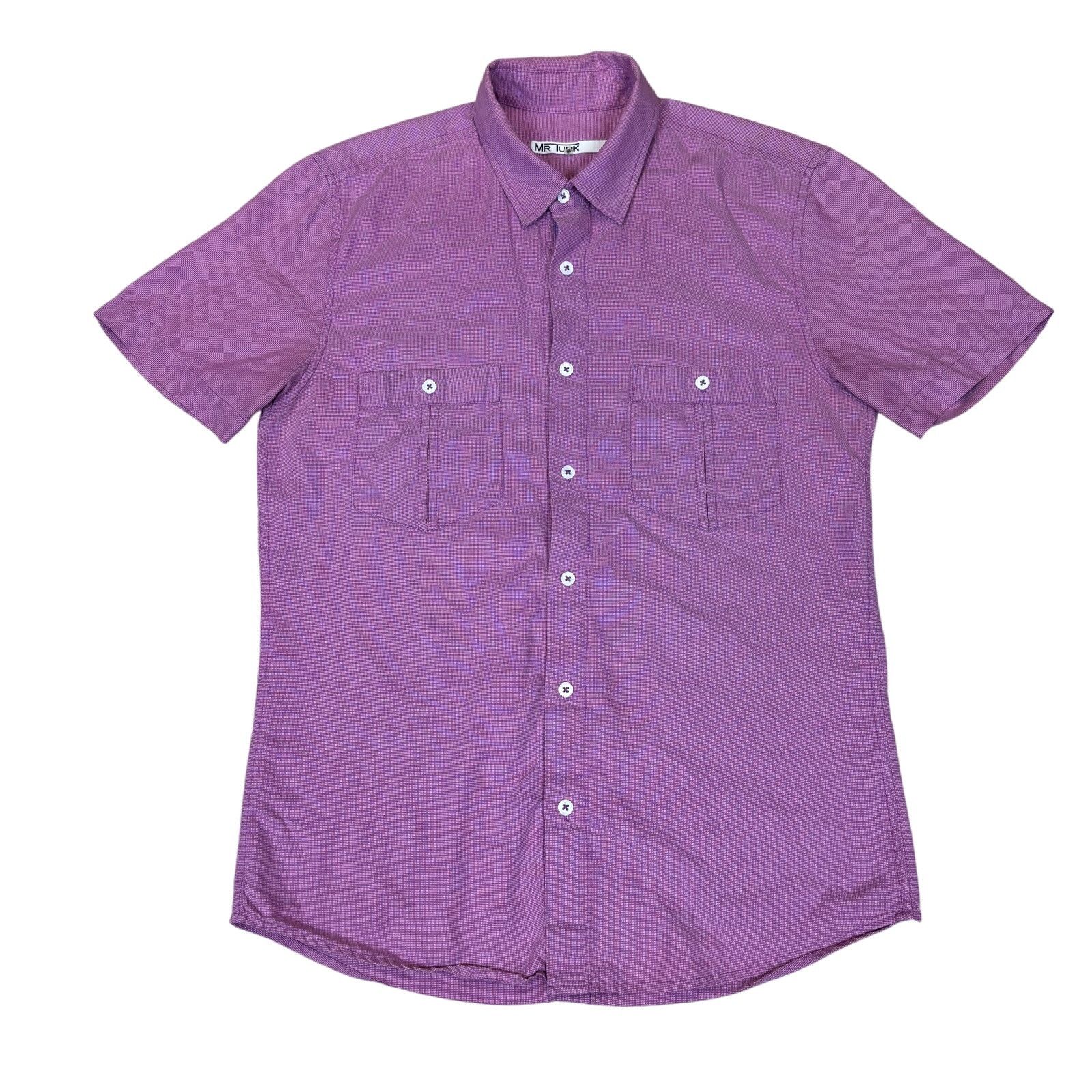Mr Turk Mr. Turk Button Up Short Sleeve Rayon Shirt Men's Medium Size US M / EU 48-50 / 2 - 1 Thumbnail