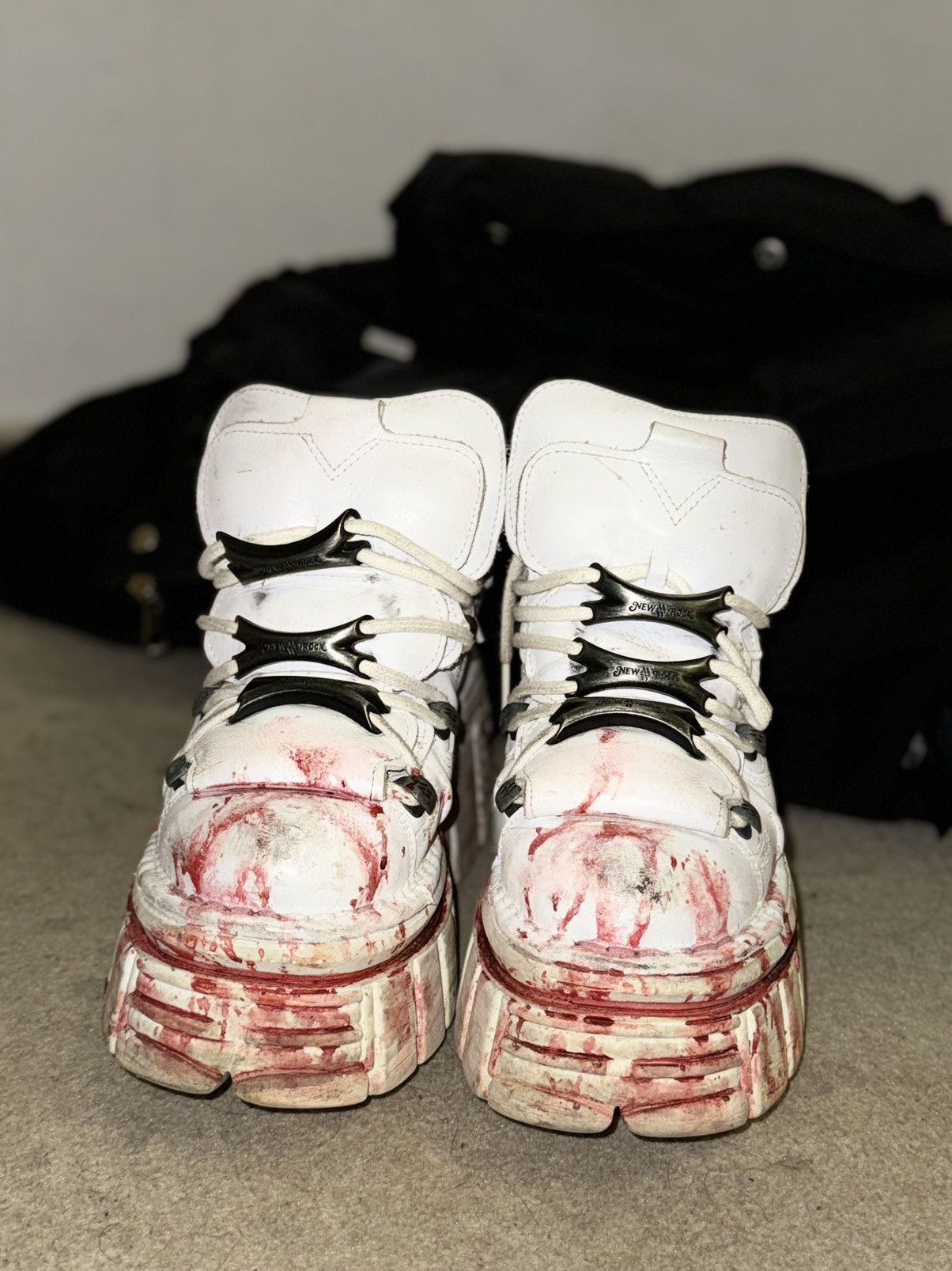 New Rock New Rock Custom White Bloody Size US 7 / IT 37 - 2 Thumbnail