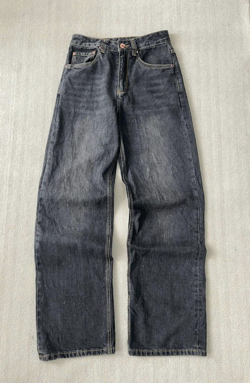 Brunello Cucinelli Brunello Cucinelli black wash wideleg jeans Size 26" / US 2 / IT 38 - 3 Thumbnail