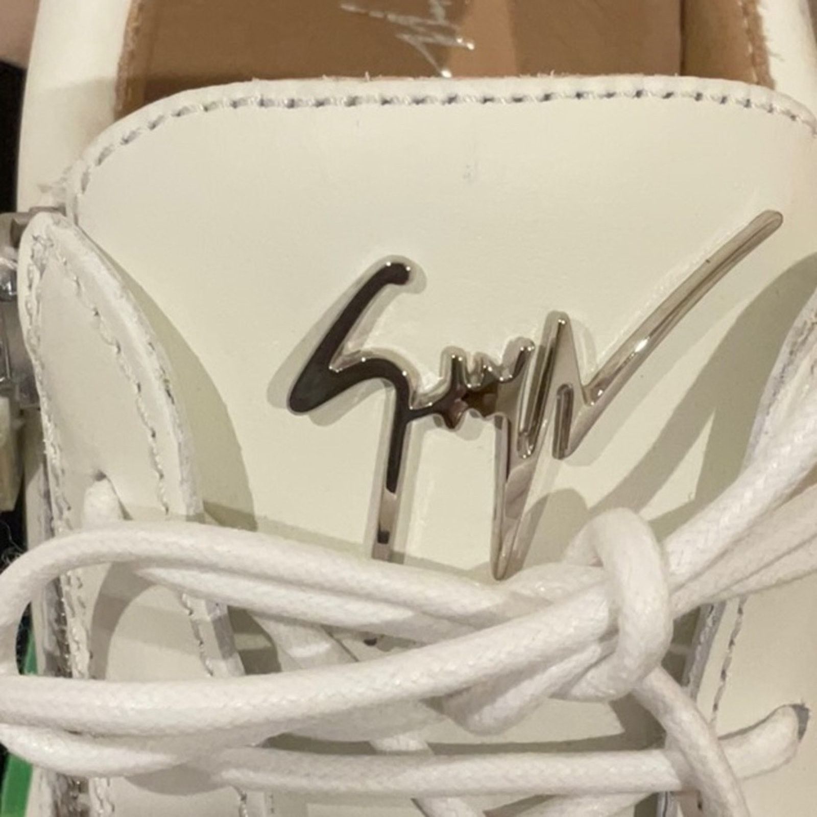 Giuseppe Zanotti Giuseppe Zanotti White Sneakers with Rainbow Soles Size US 10 / IT 40 - 4 Thumbnail