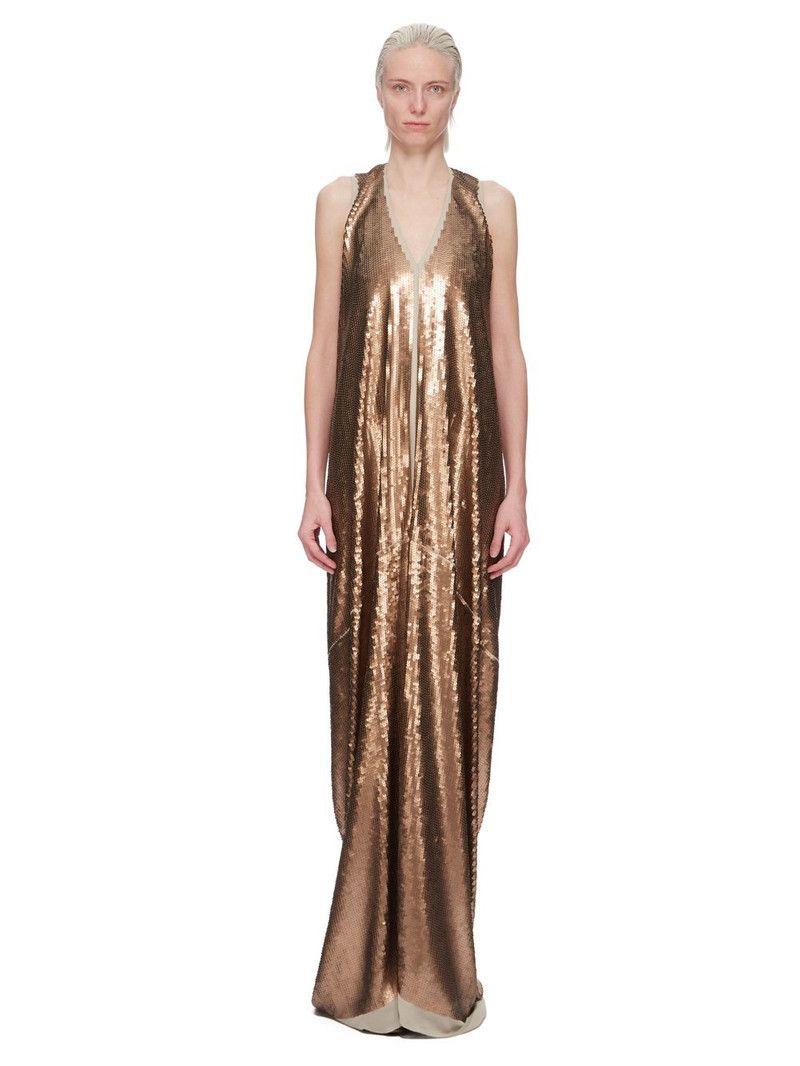 Rick Owens o1y0126 Maxi Dress in Brown Size S / US 4 / IT 40 - 1 Thumbnail