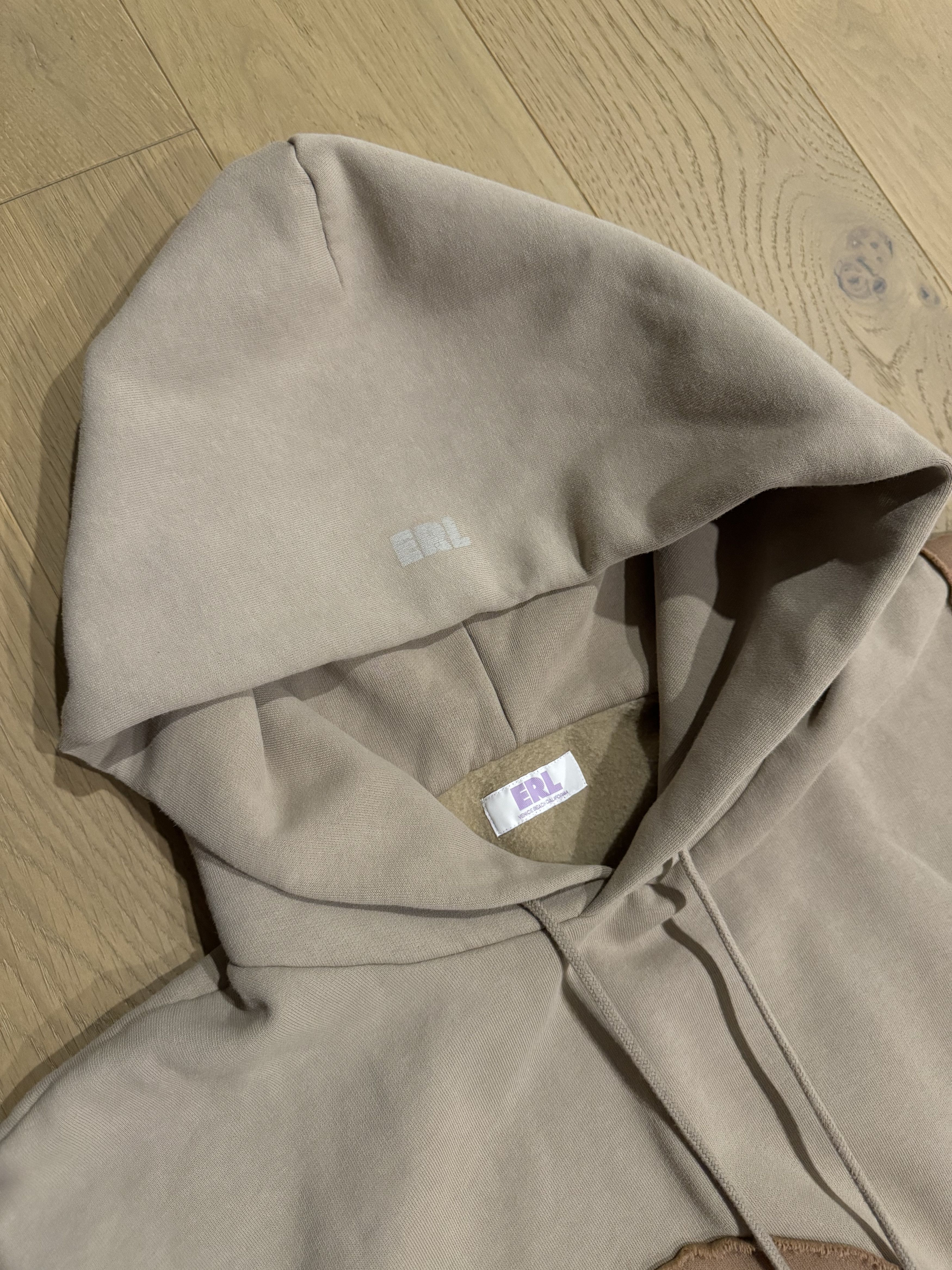 ERL ERL Wave Hoodie 'Washed Brown' Size US XXL / EU 58 / 5 - 2 Thumbnail
