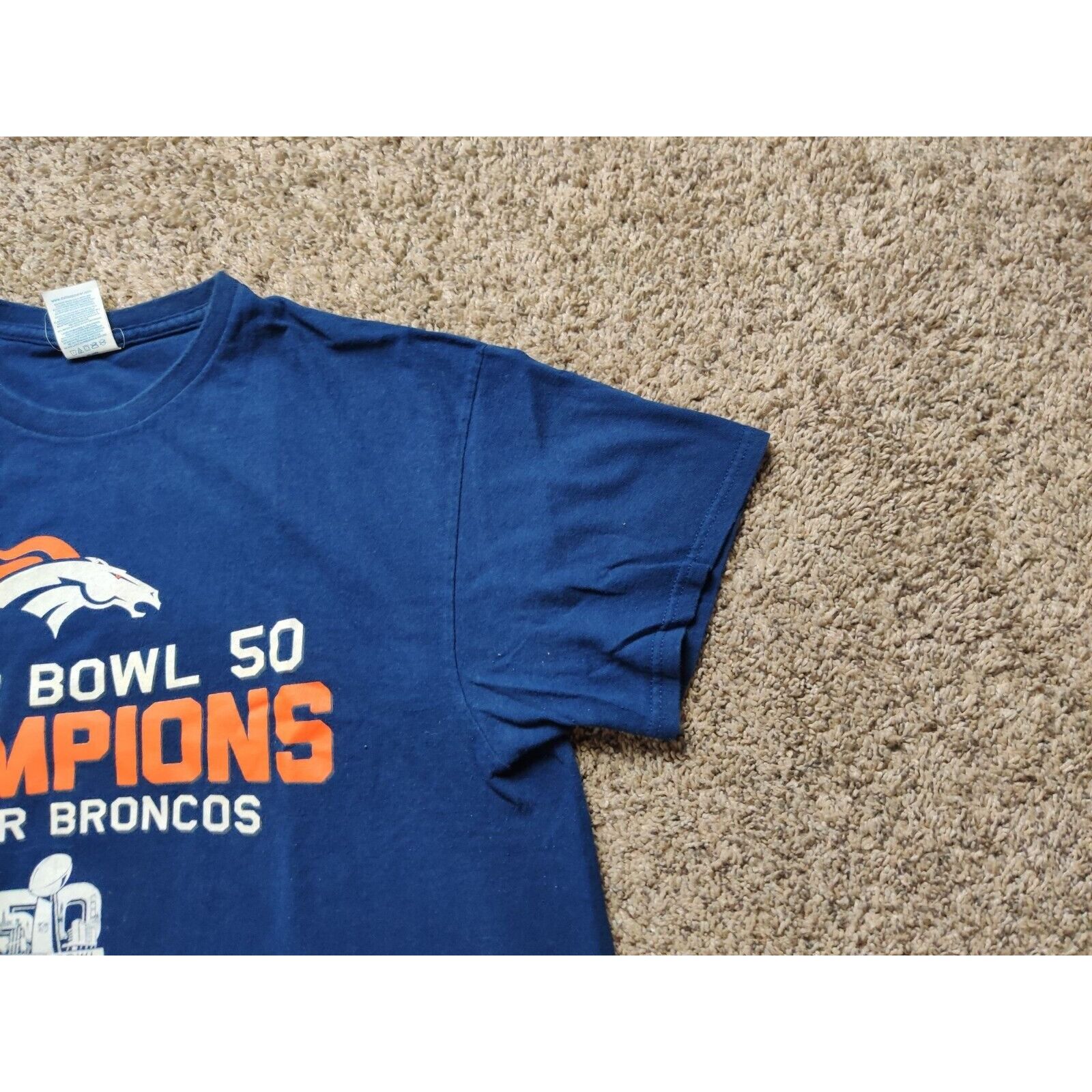 Delta Denver Broncos Shirt Adult Mens Large Super Bowl 50 Size US L / EU 52-54 / 3 - 4 Thumbnail