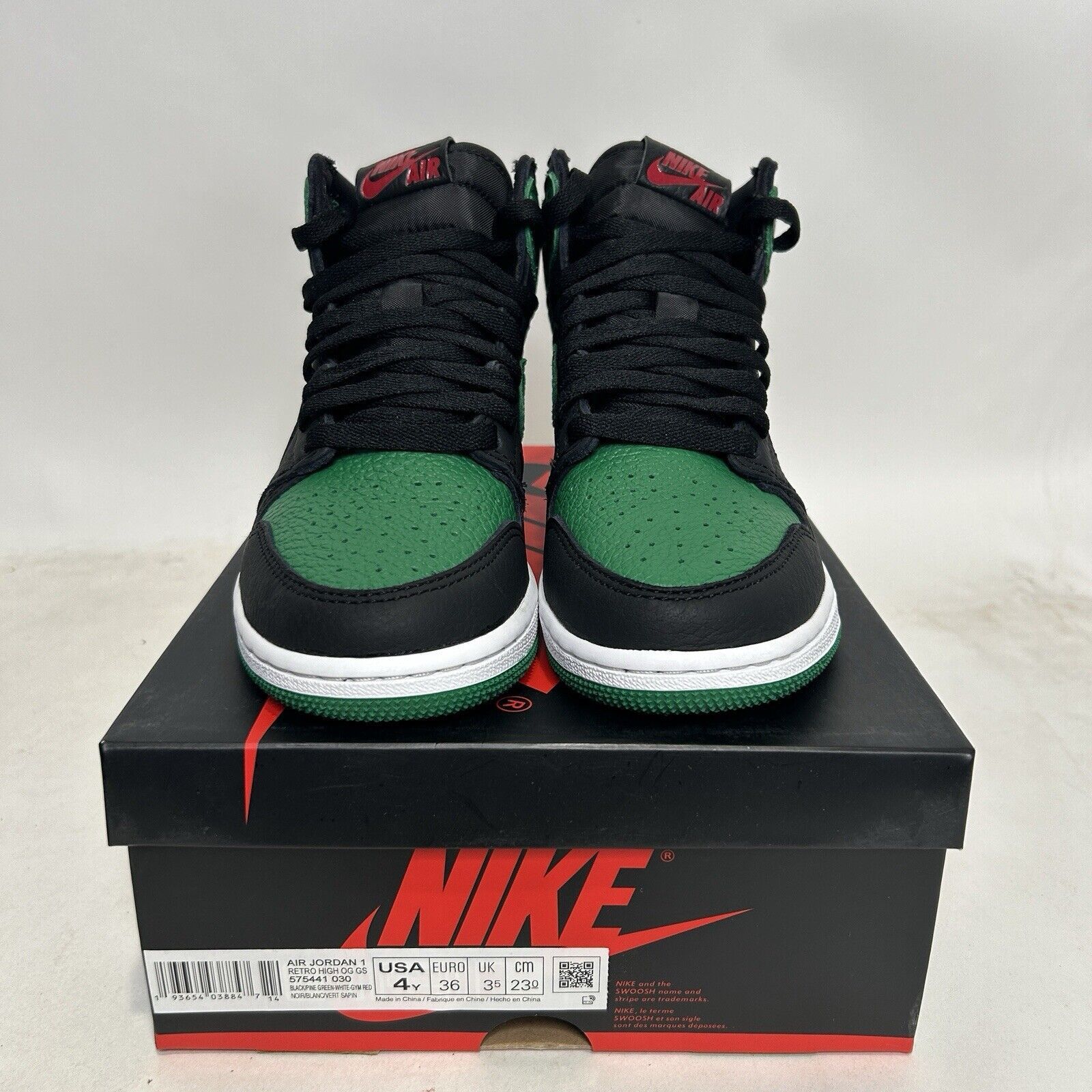 Nike Nike Shoes Air Jordan 1 Retro High GS “Pine Green 2.0” 2024 Size US 5.5 / IT 35.5 - 2 Thumbnail
