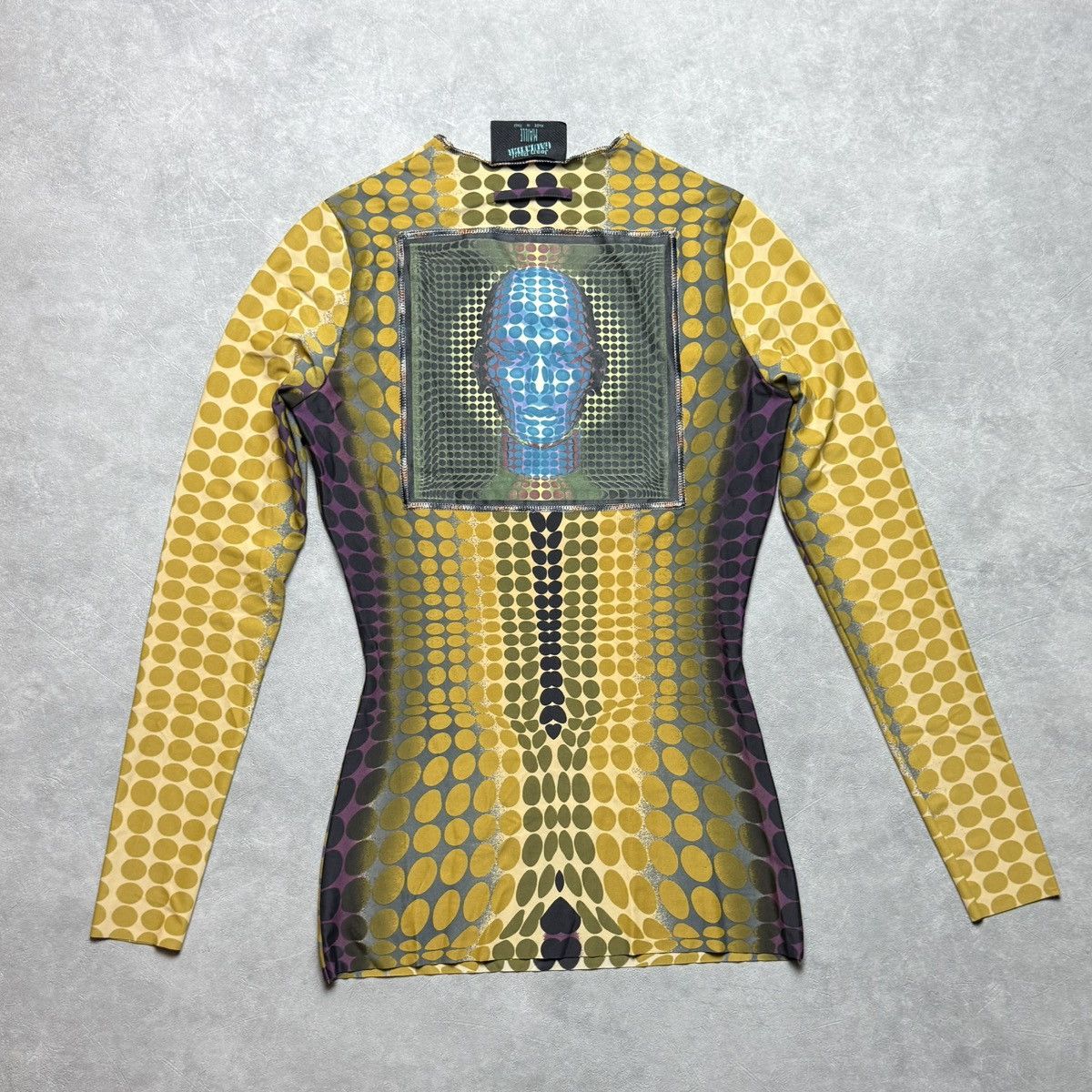 Jean Paul Gaultier × Vintage Vintage 1995 Jean Paul Gaultier Cyber Dot Mesh Top Size M / US 6-8 / IT 42-44 - 2 Thumbnail