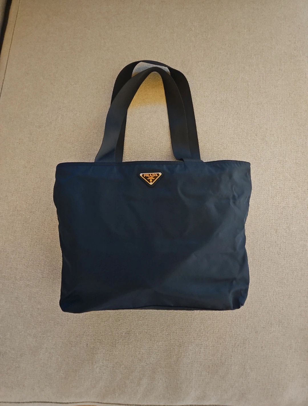 Prada Prada tote bag in blue nylon Size ONE SIZE - 1 Thumbnail