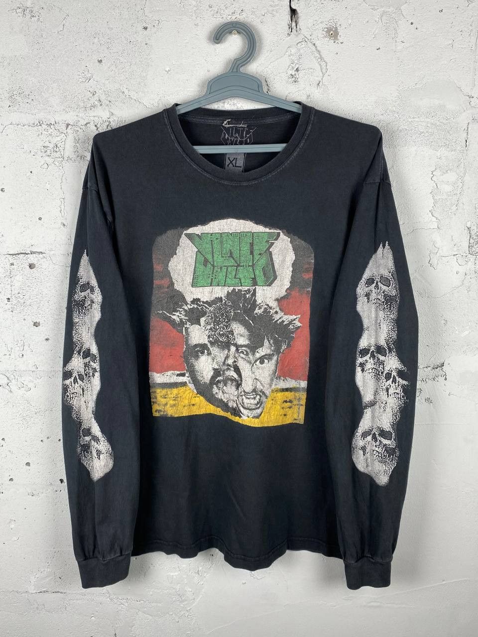 Rap Tees × Vintage Vintage Rap Streetwear Violence Tour T-Shirt Faded Black Size US XL / EU 56 / 4 - 1 Thumbnail