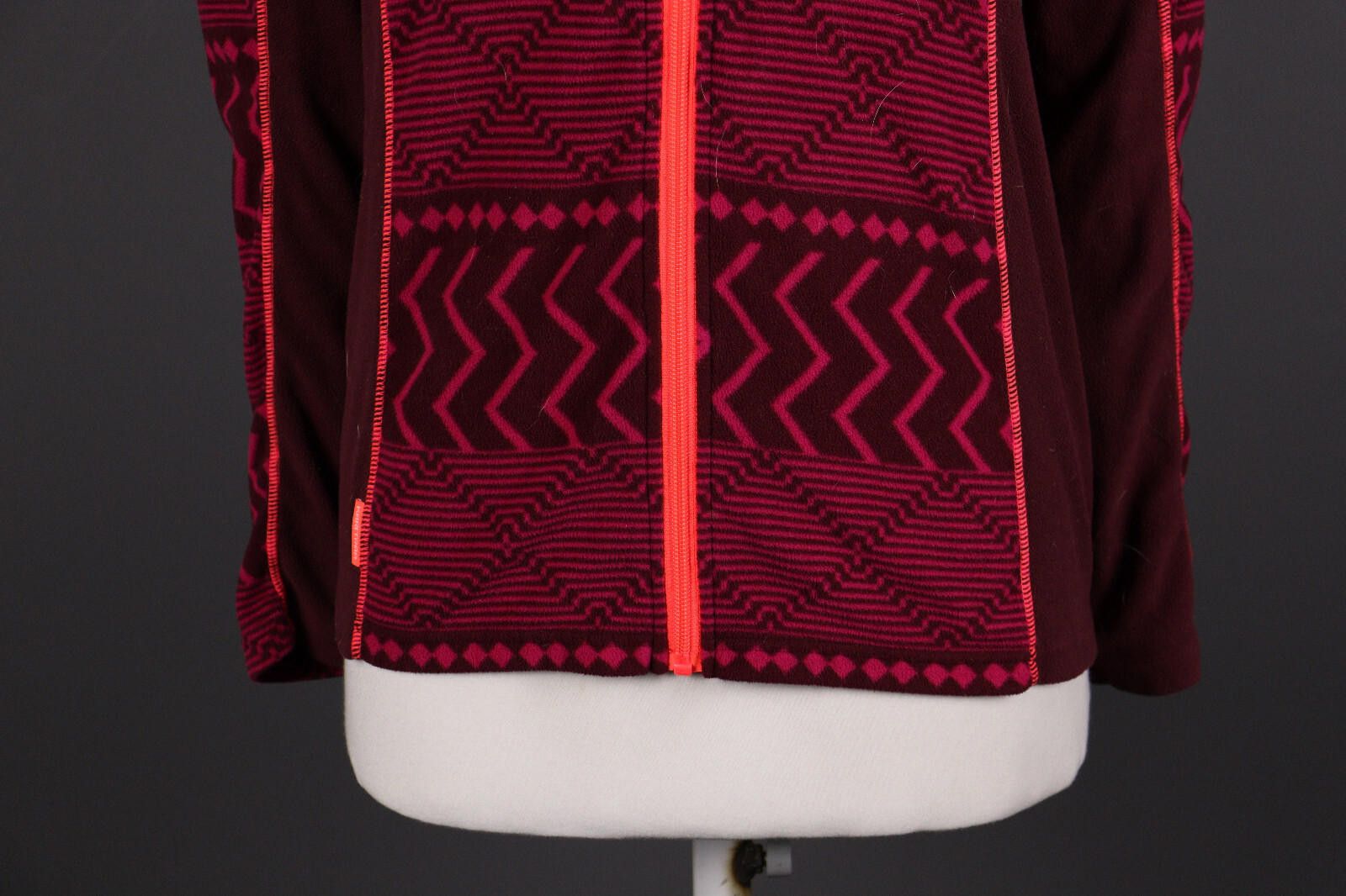 Designer Kari Traa Colorful Geometric Full Zip Fleece Jacket Size S Size L / US 10 / IT 46 - 3 Thumbnail