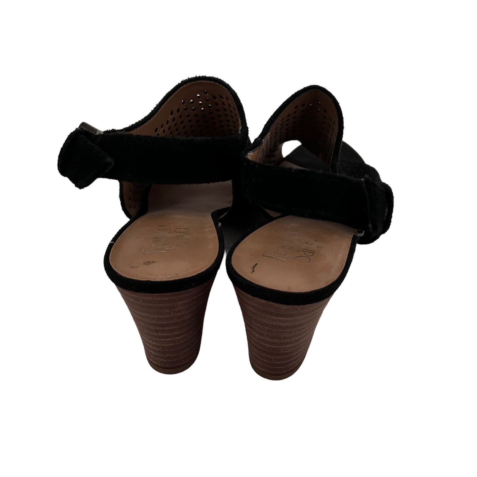 Other Franco Sarto Black Suede Peep Toe Slingback Heels Sz 10 Size US 10 / IT 40 - 4 Thumbnail