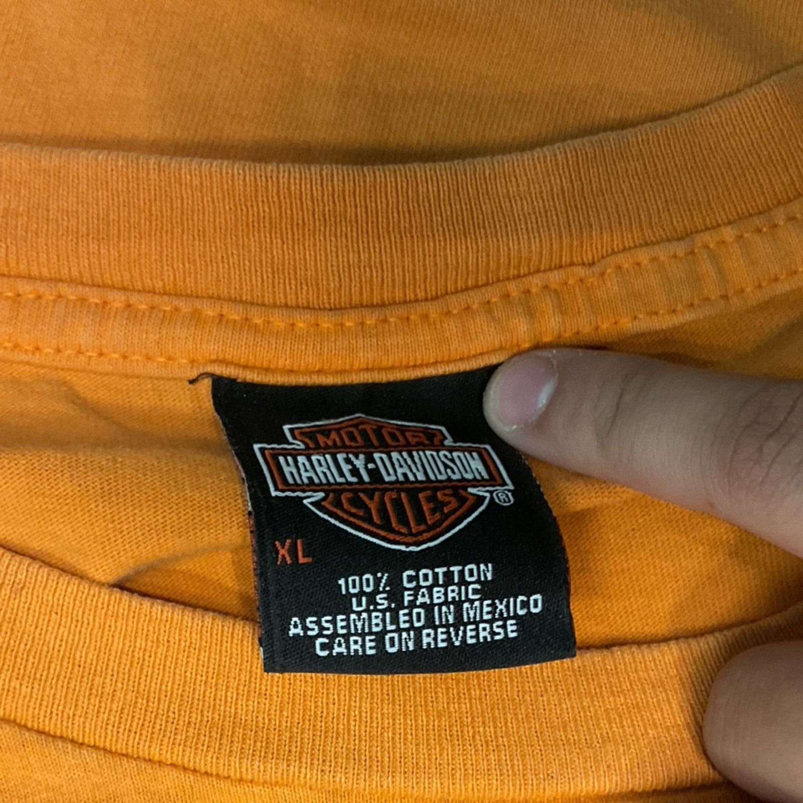 Harley Davidson 2000’s Harley-Davidson Kalispell, Montana Orange Graphic Tee Size US XL / EU 56 / 4 - 3 Thumbnail