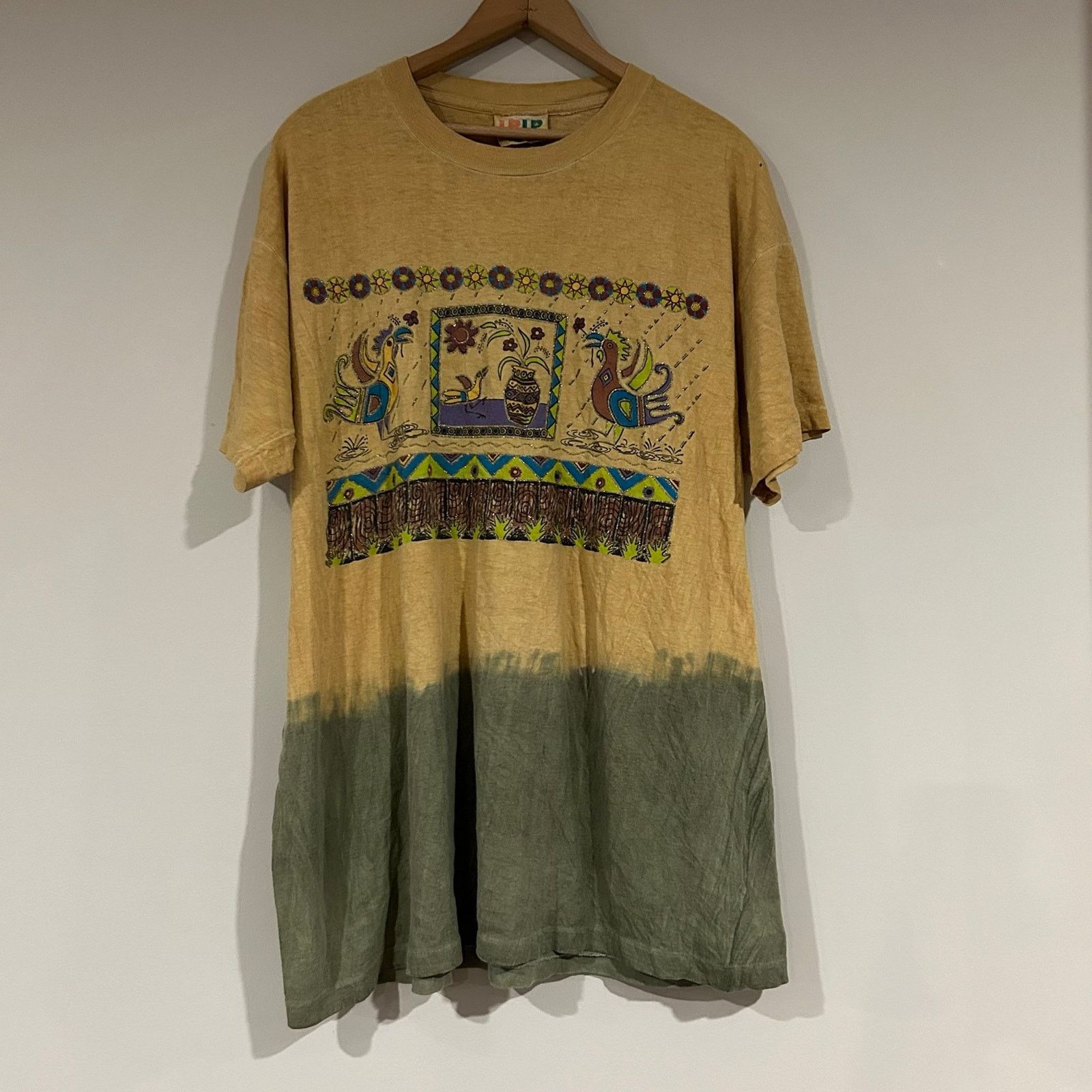 Other Vintage Rooster Nature Tie Dye Shirt Size US XL / EU 56 / 4 - 1 Thumbnail