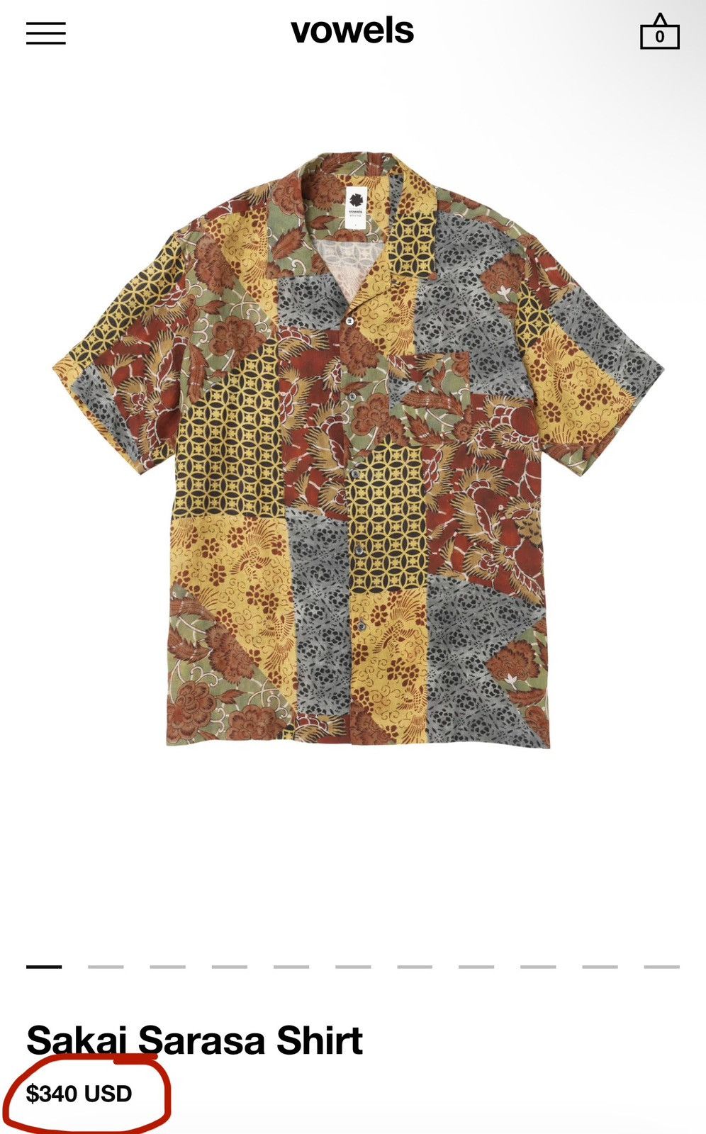 Japanese Brand Vowels Sakai Sarasa Shirt Size US L / EU 52-54 / 3 - 7 Thumbnail