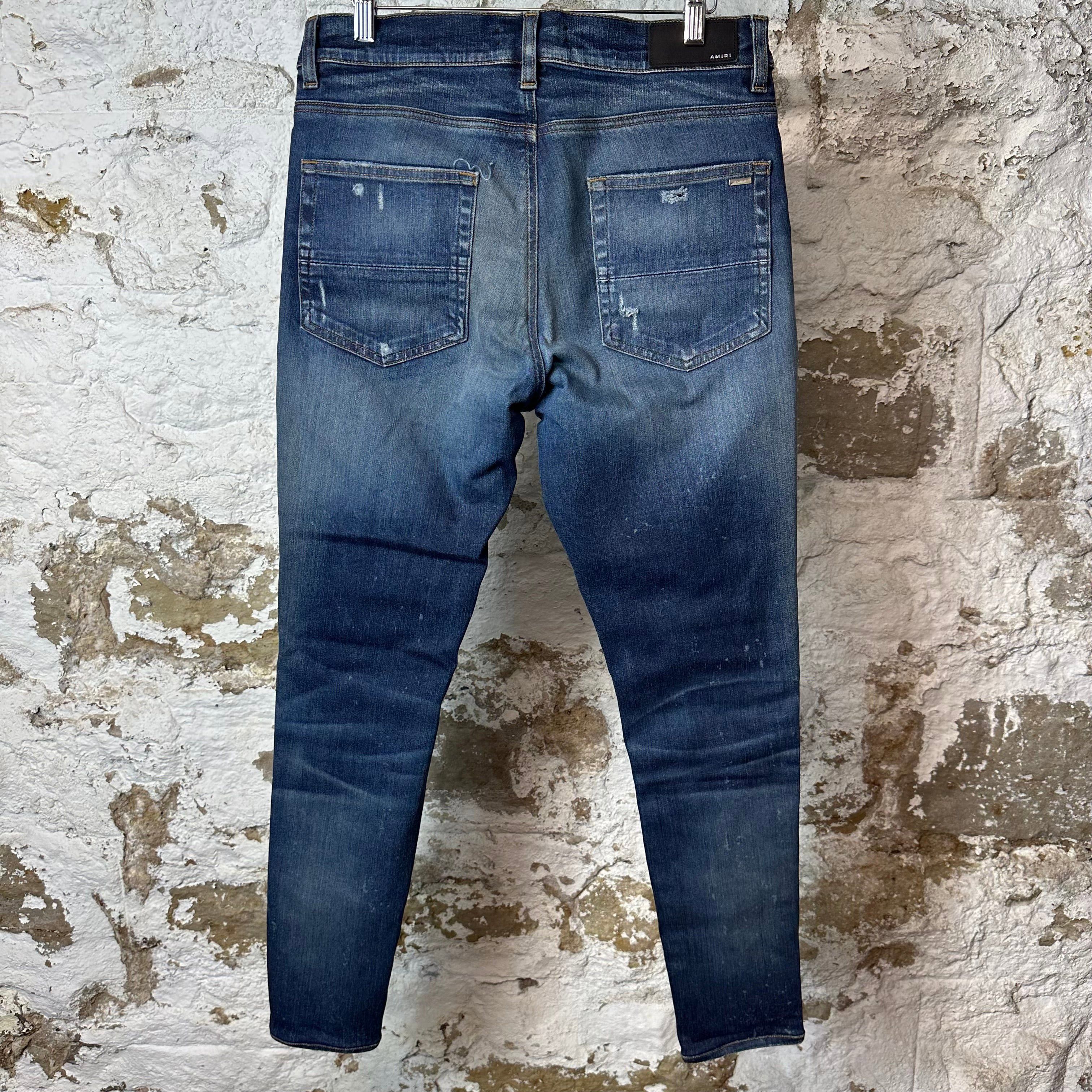 Amiri Amiri Plain Dark Blue Denim Jeans Sz 32 Size US 32 / EU 48 - 2 Thumbnail