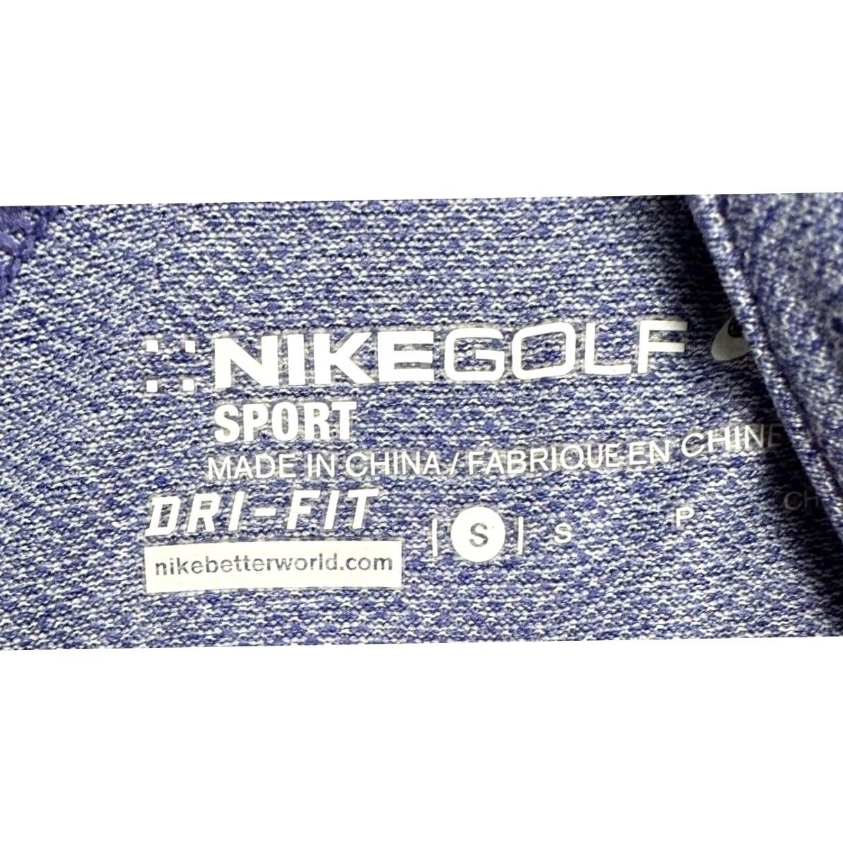 Nike Nike Golf Women Small Purple Dri-Fit Broken Stripe Henley Athletic T-Shirt Size S / US 4 / IT 40 - 4 Thumbnail
