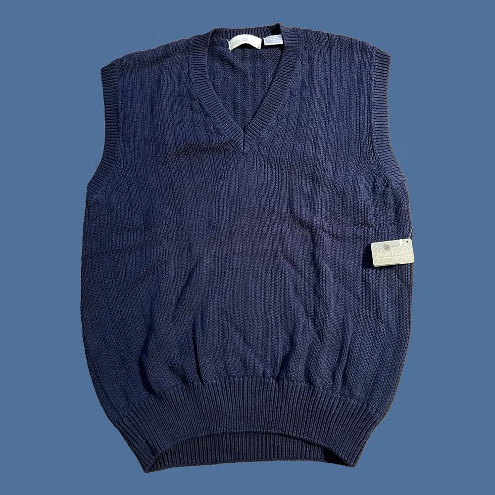Vintage VINTAGE Brian MacNeil Sweater Vest Men’s XL Blue Ribbed Sleeve? (Note: This line seems incomplete and includes a question mark.) Size US XL / EU 56 / 4 - 1 Thumbnail