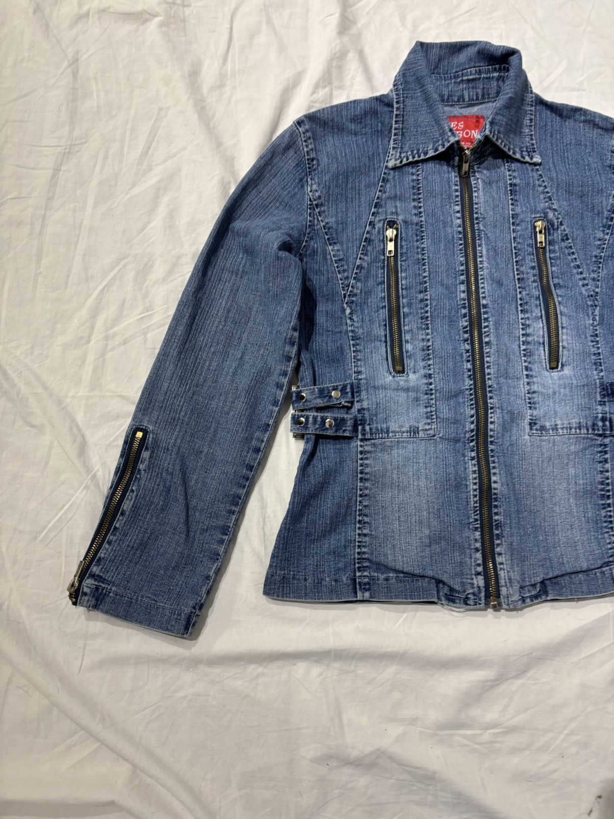 Vintage Vintage denim zip jacket Size S / US 4 / IT 40 - 4 Thumbnail