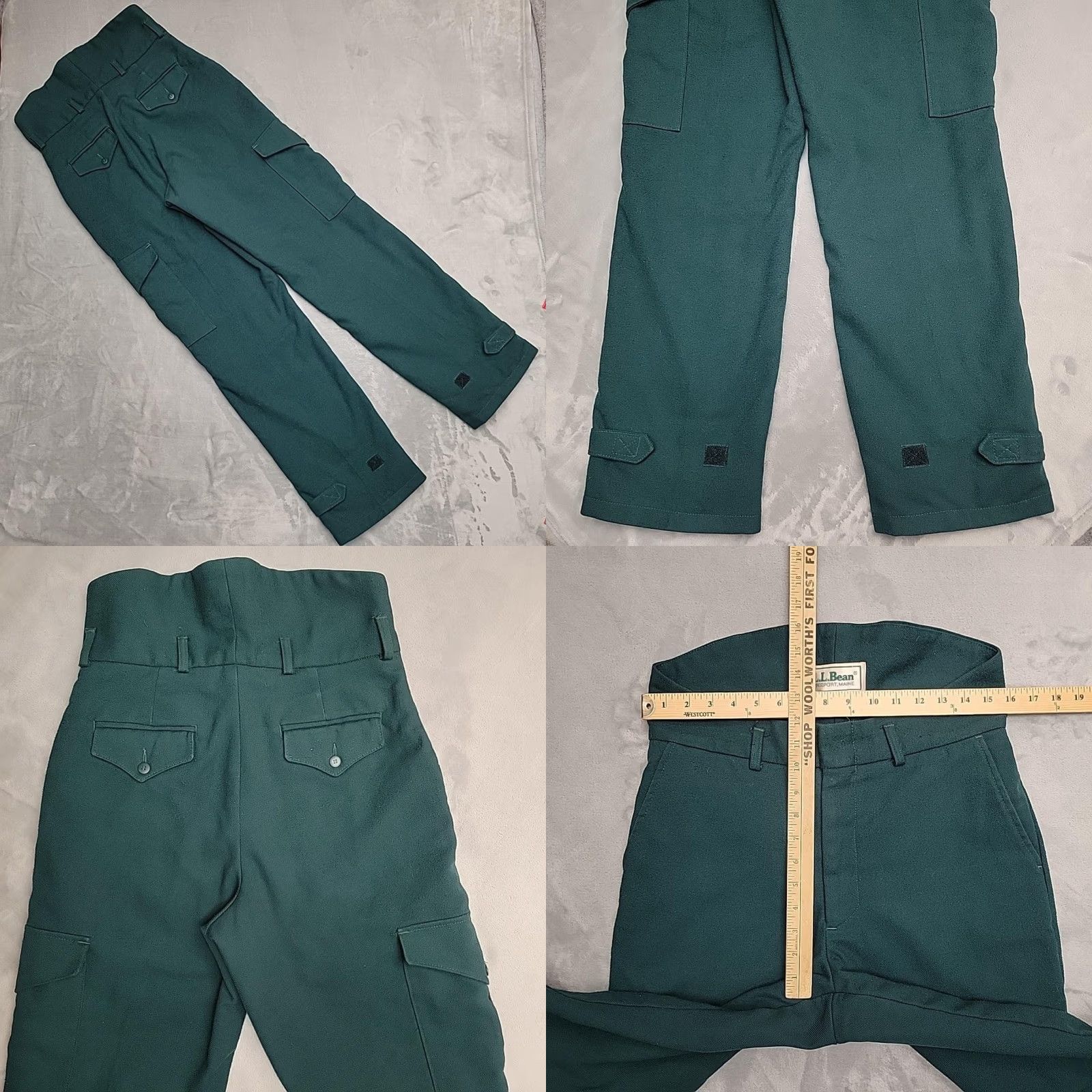Vintage VINTAGE L.L. Bean Snow Pants Mens 32x33 Green Insulated Cargo USA 90s Winter Pants Mens Green 90s Cargo Solid Winter Mens Size US 32 / EU 48 - 8 Thumbnail