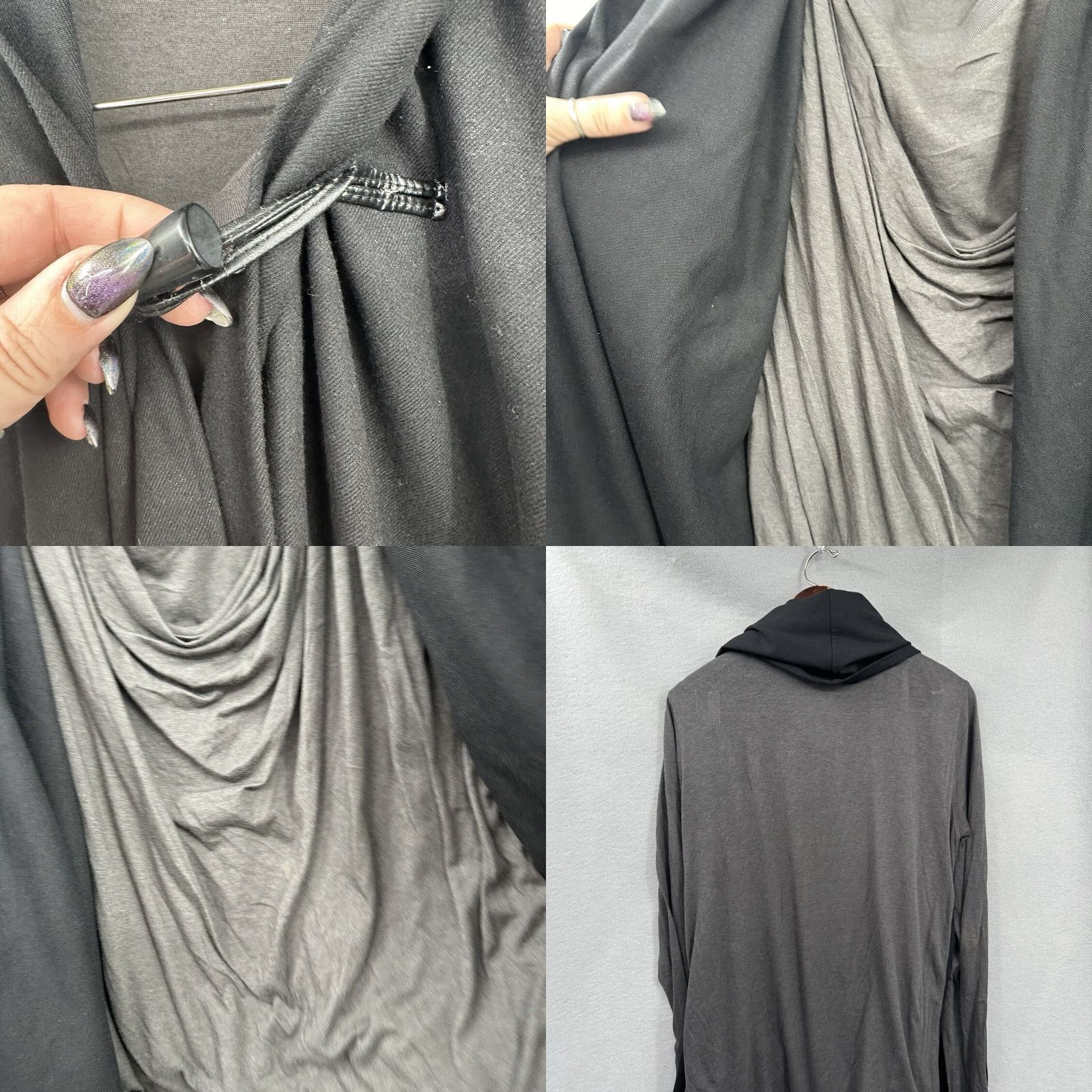 Vintage Five CM Centimeters Cape Mens Medium Black Knit Cape Jacket Modern 70s 60s Vintage No N/A? Size US M / EU 48-50 / 2 - 8 Thumbnail