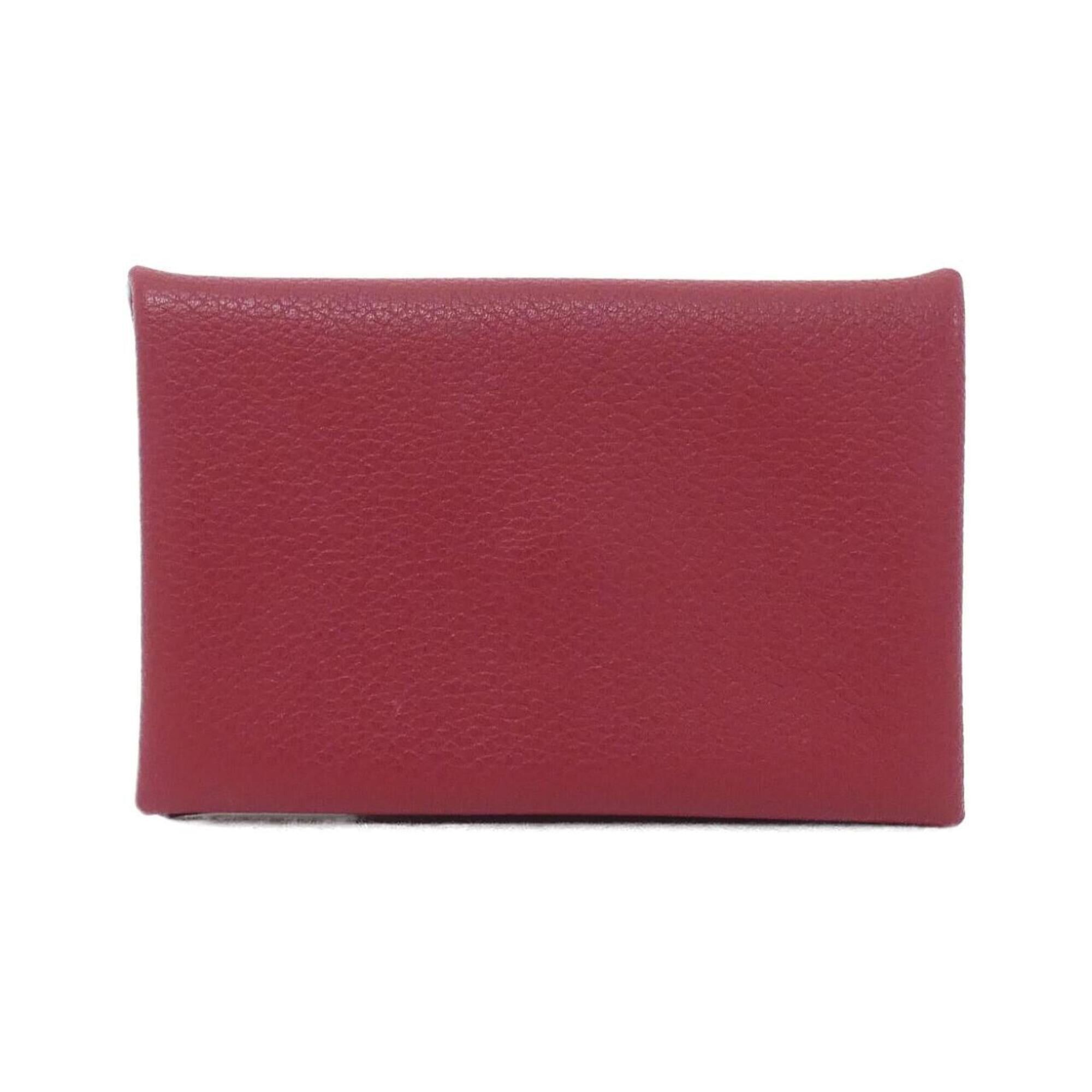 Hermes Hermes Calvi 064954CK Business Card Holder/Card Case Size ONE SIZE - 1 Thumbnail