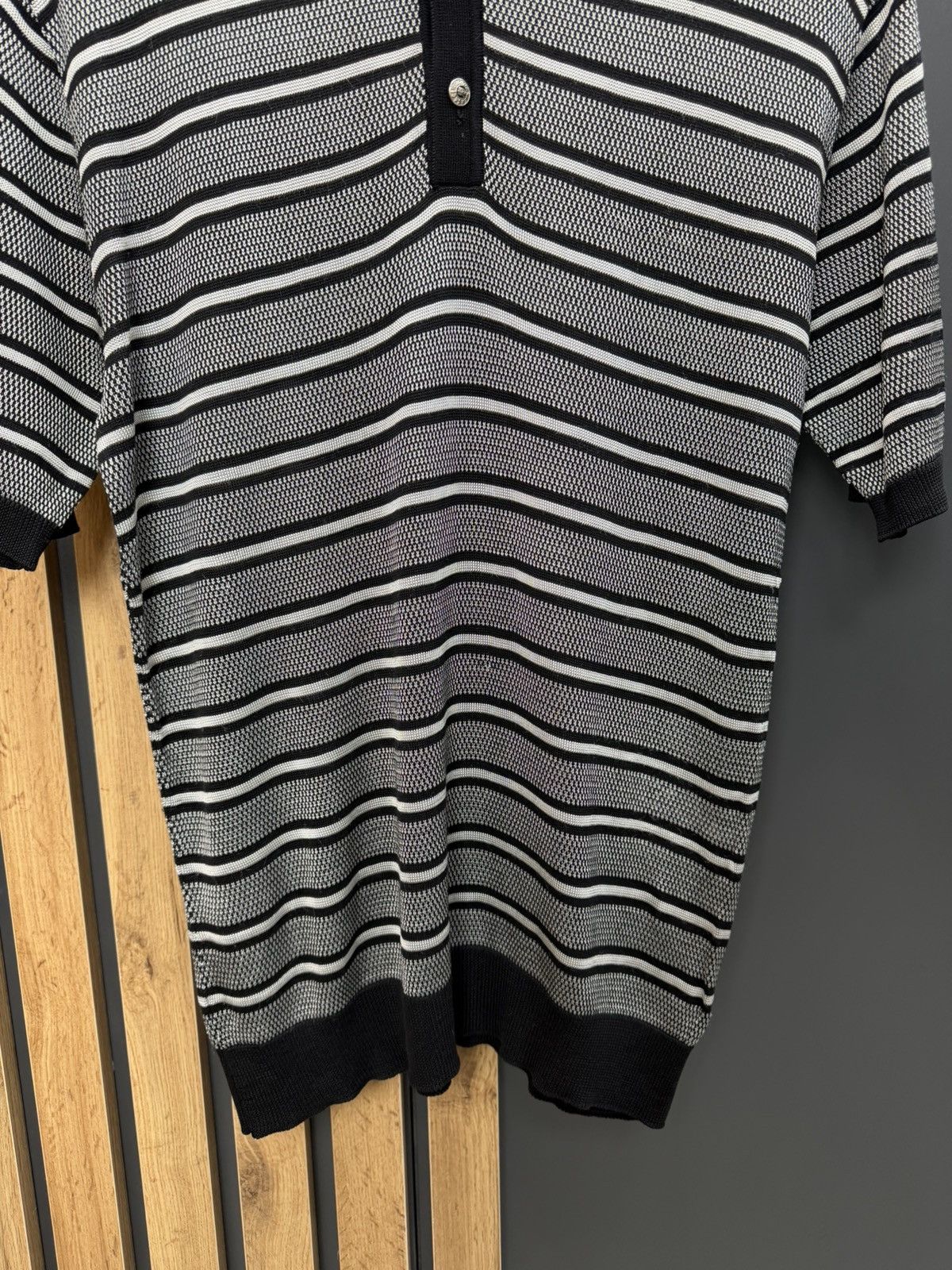 Versace Vintage Versace Classic V2 Knit Polo Shirt Size M Size US M / EU 48-50 / 2 - 5 Thumbnail