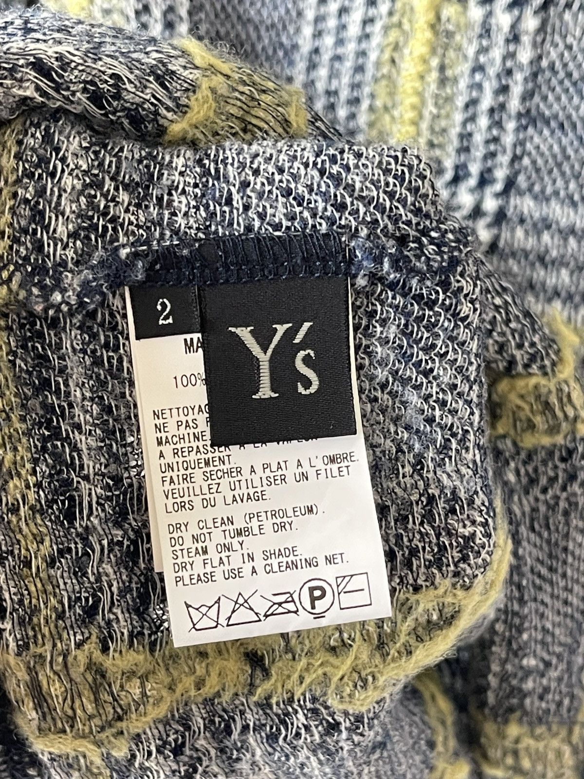 Y's × Yohji Yamamoto Yohji Yamamoto Plaid Wool Knitwear Size US XS / EU 42 / 0 - 6 Thumbnail