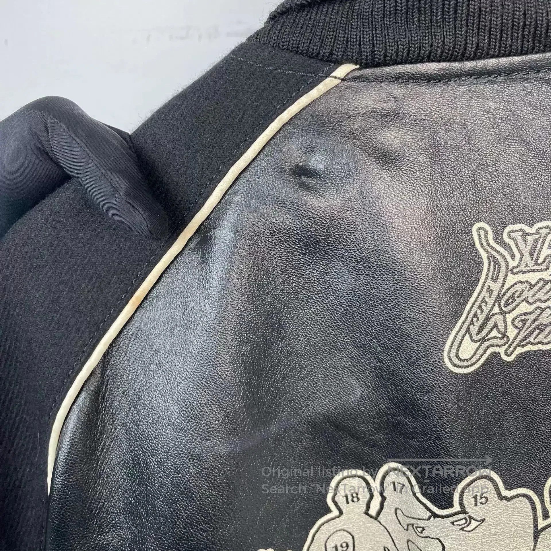 Louis Vuitton Black Varsity Jacket with Embroidered Patches. Size US L / EU 52-54 / 3 - 8 Thumbnail