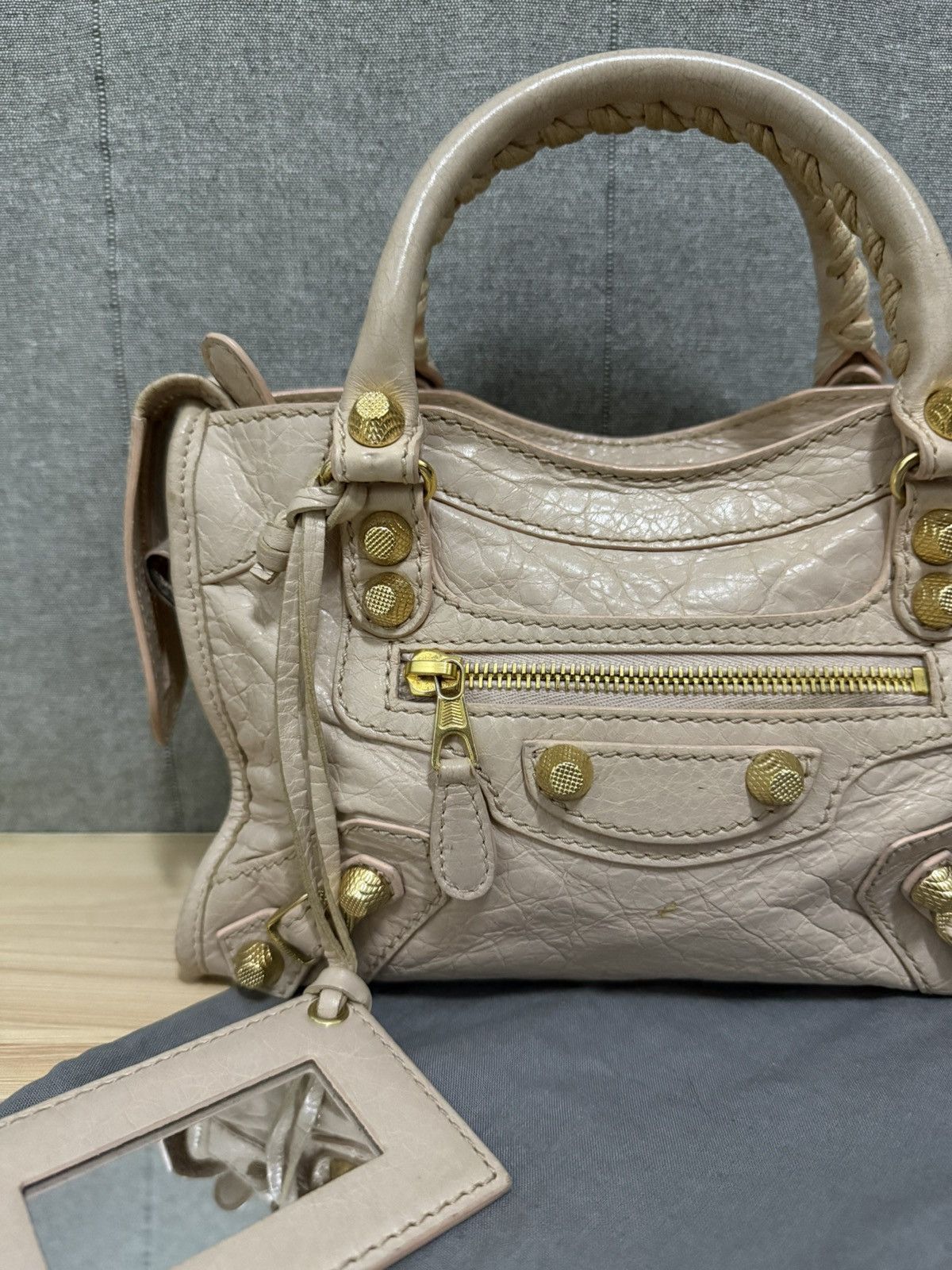 Balenciaga Balenciaga mini City lambskin Giant studded Size ONE SIZE - 4 Thumbnail