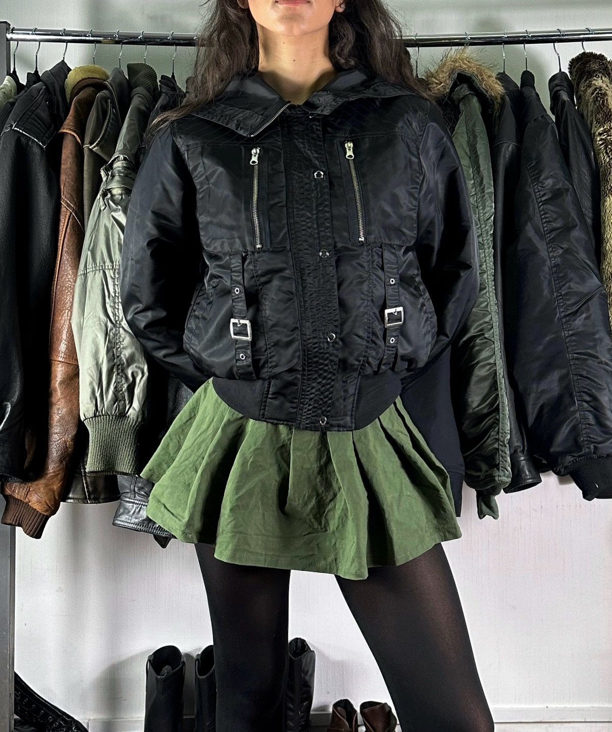 Vintage Avant-garde Bomber jacket Size S / US 4 / IT 40 - 1 Thumbnail