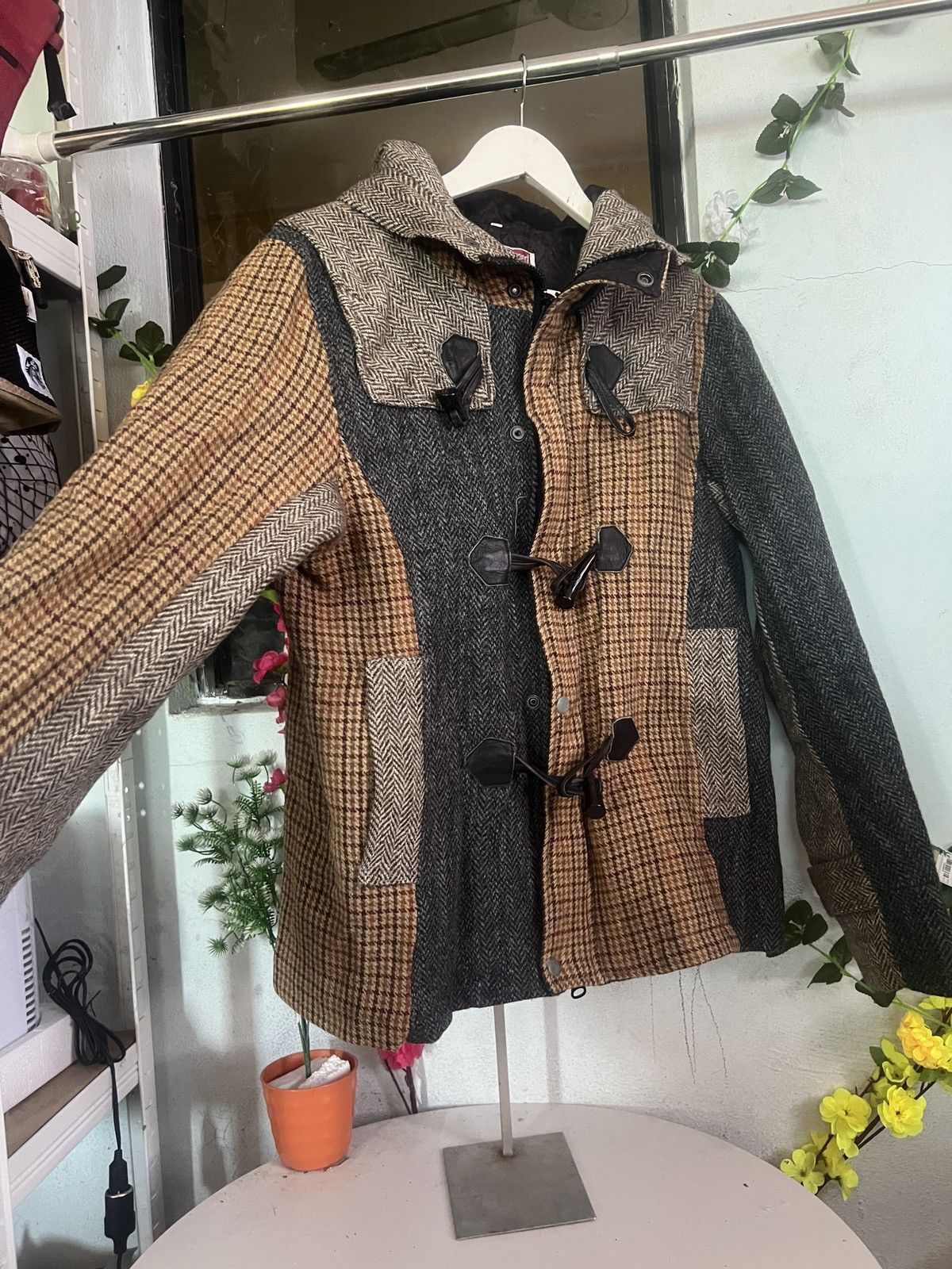 Harris Tweed RARE DESIGN HARRIS TWEED JACKET Size US XL / EU 56 / 4 - 3 Thumbnail